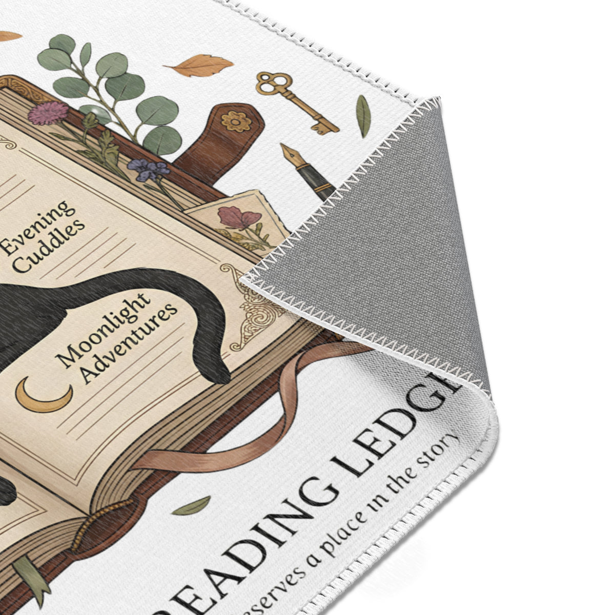 The Grand Reading Ledger | Cat Mom Area Rugs