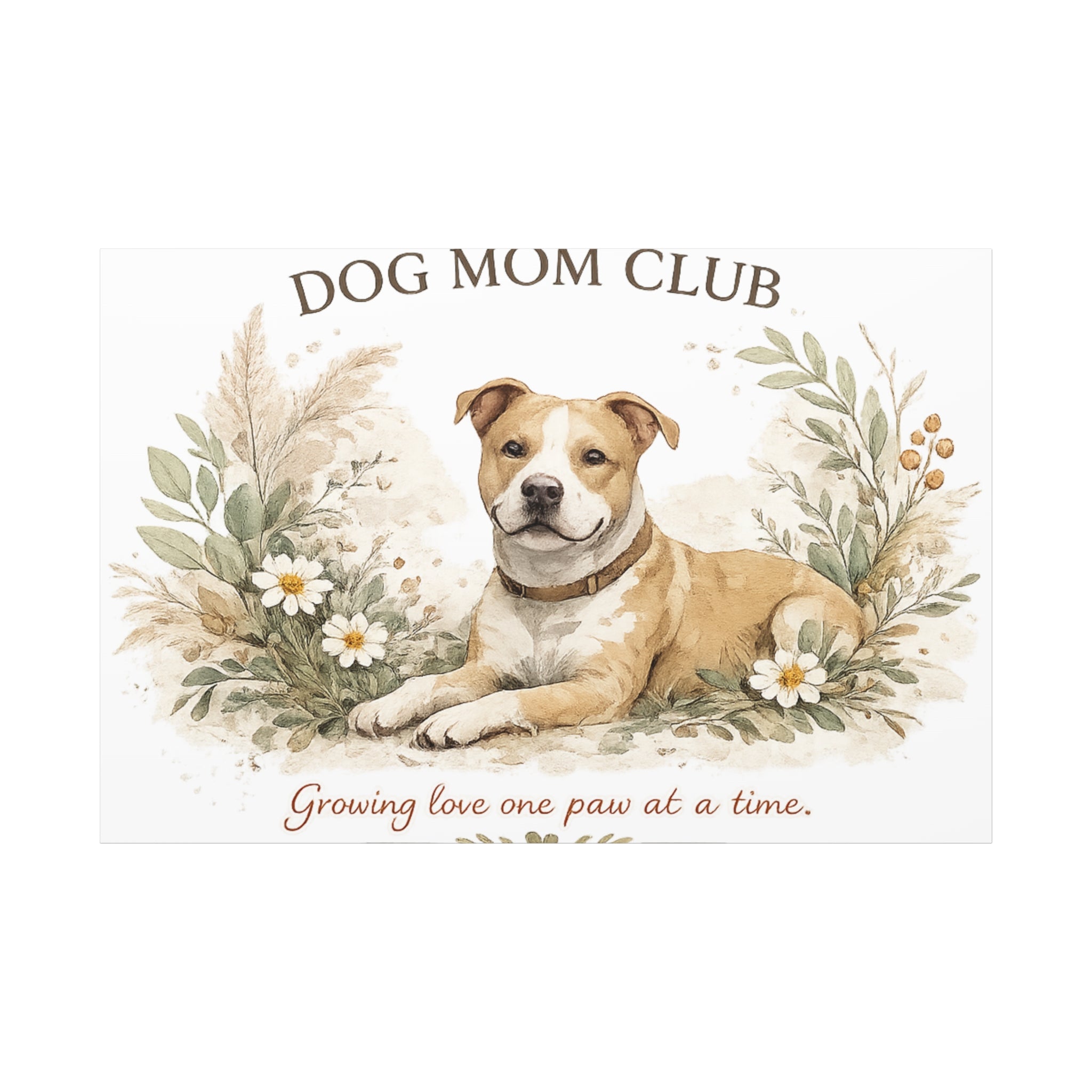 Dog Mom's Wild Garden | Matte Canvas, Stretched, 1.25"