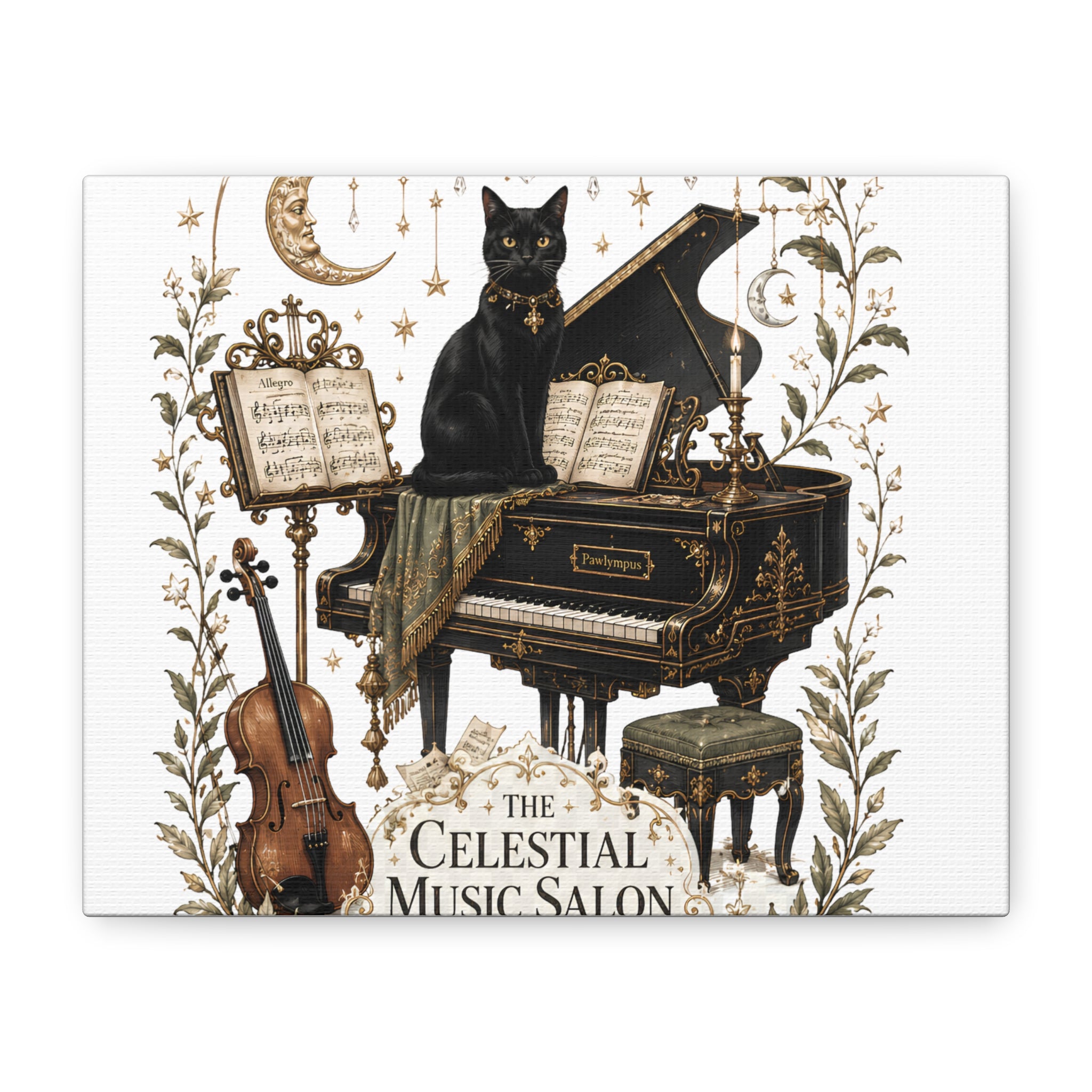 THE WINTER FIREPLACE COMPANION | Matte Canvas, Stretched
