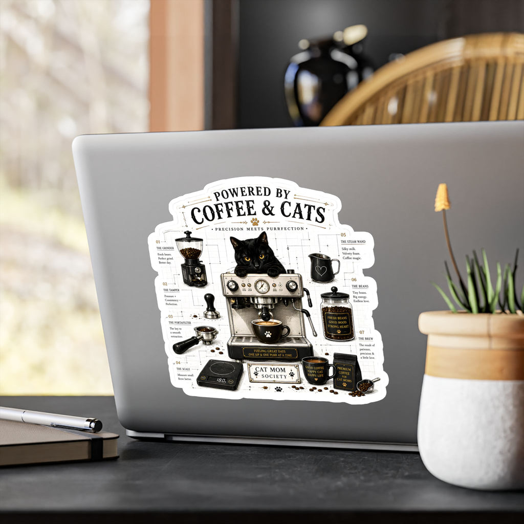 The Espresso Blueprint | Kiss-Cut Vinyl Decals Sticker