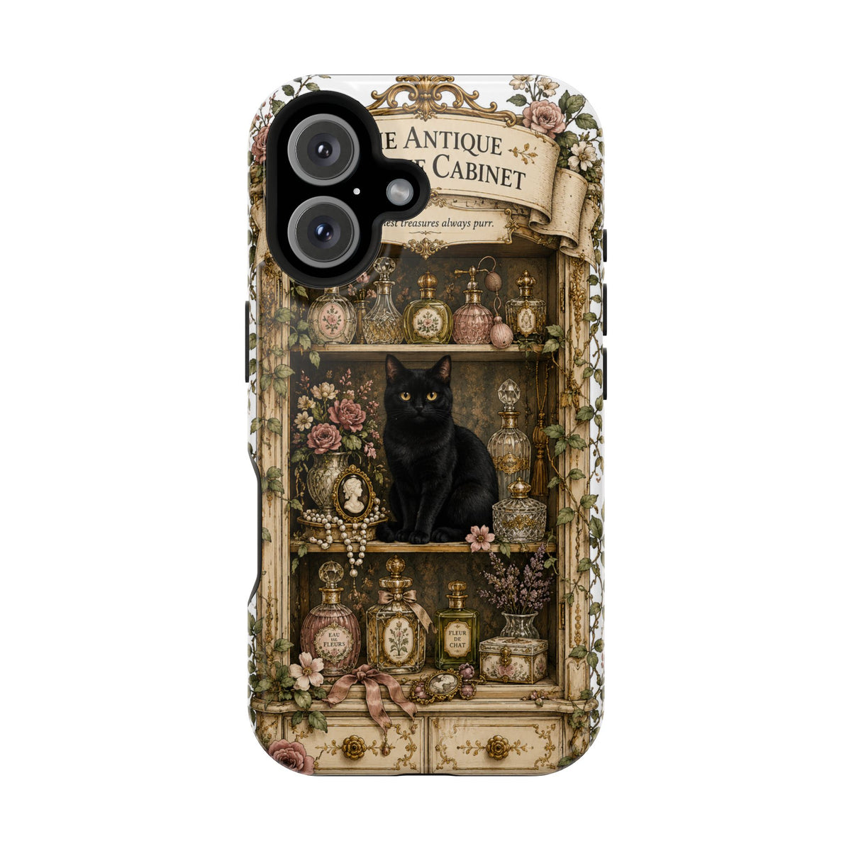 The Antique Perfume Cabinet | Cat Mom Collection Phone case