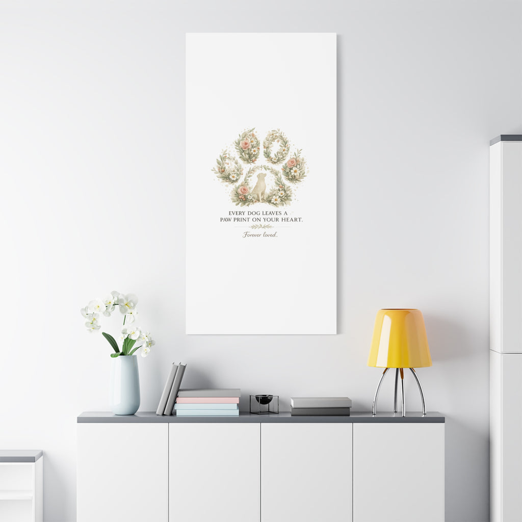 Every Dog Leaves a Paw Print | Matte Canvas, Stretched, 1.25"