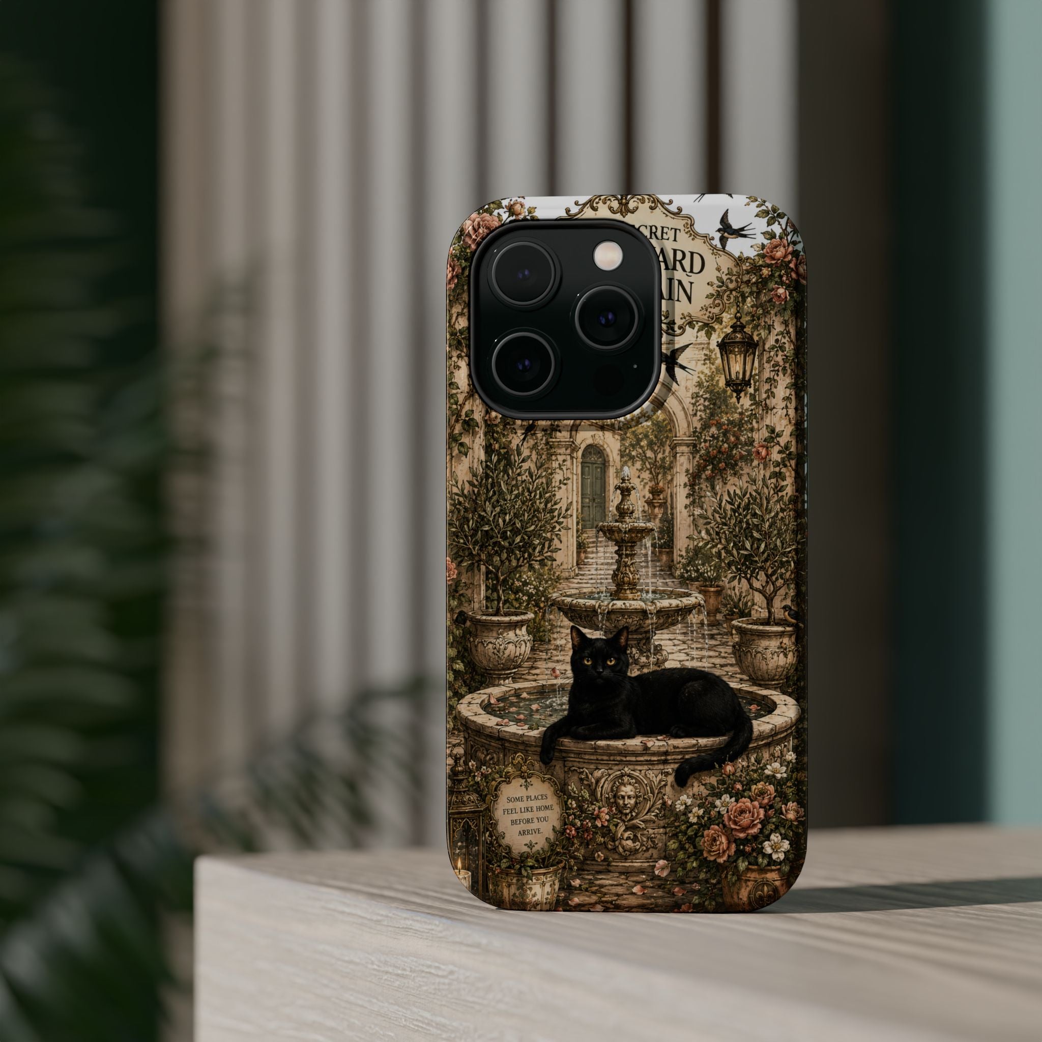 THE SECRET COURTYARD FOUNTAIN | Phone case