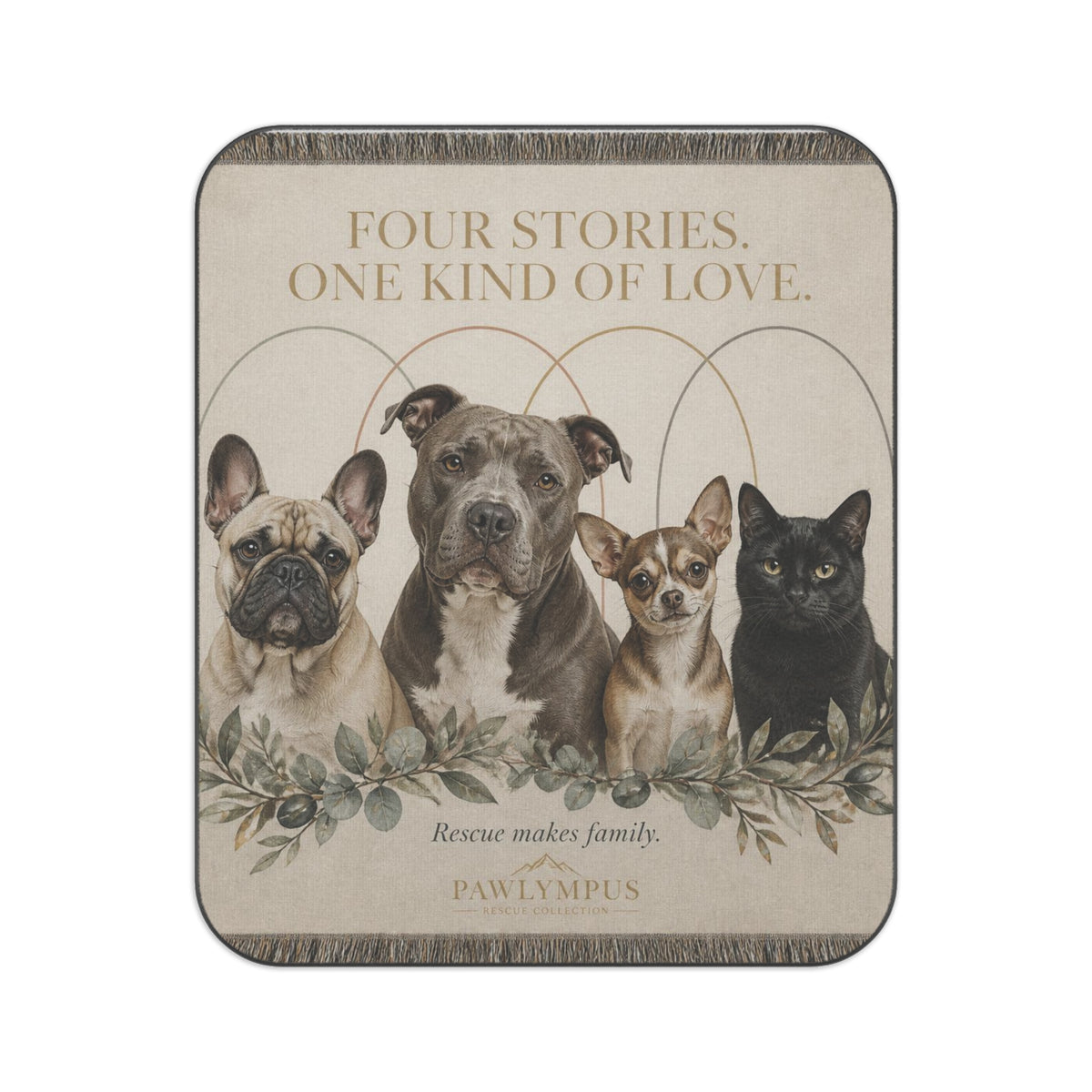 Four Stories. One Kind of Love | Rescue Collection Picnic Blanket