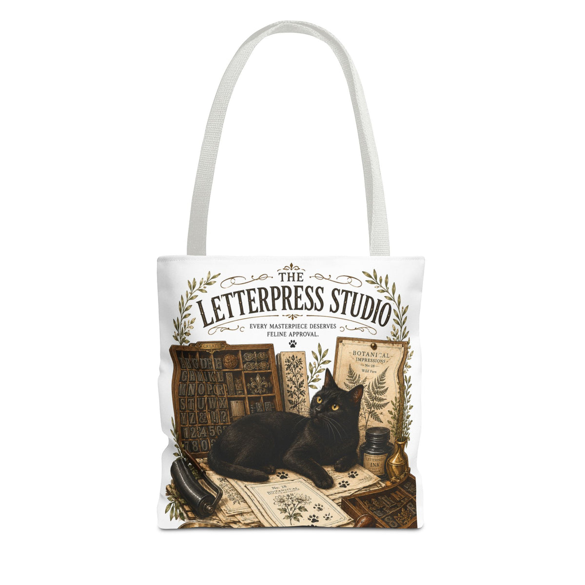 The Letterpress Studio | Cat Mom Collection Totebag