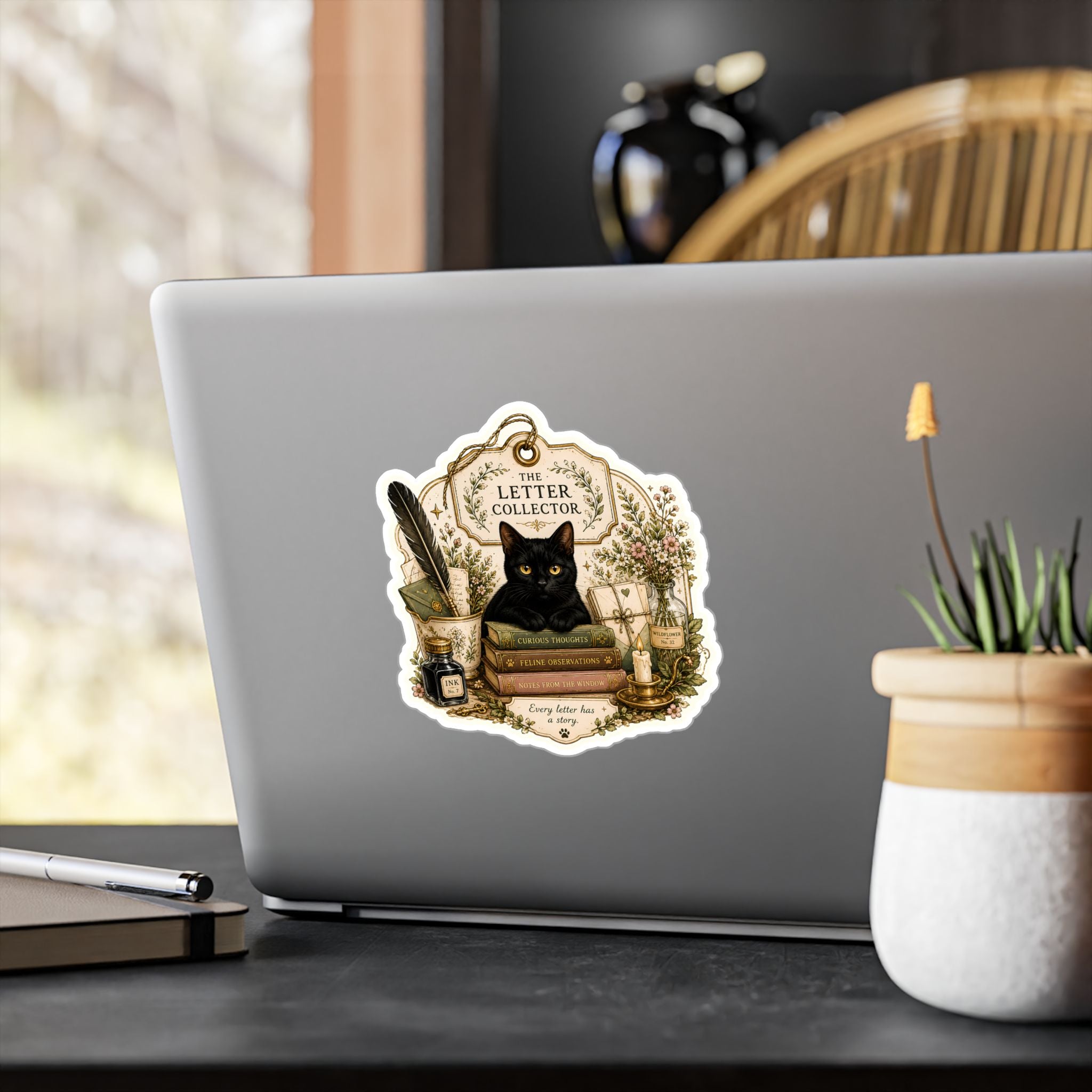 THE LETTER COLLECTOR | Kiss-Cut Vinyl Decals Sticker