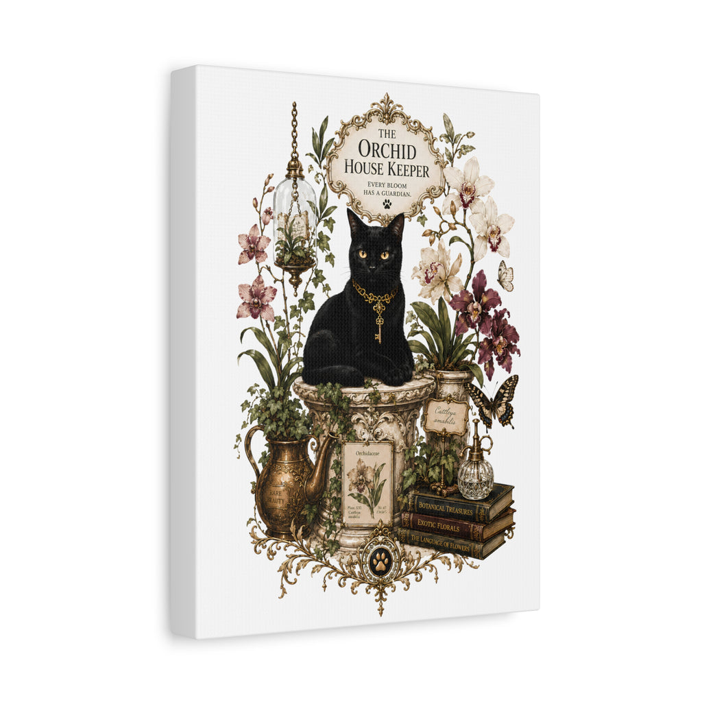 THE ORCHID HOUSE KEEPER | Matte Canvas, Stretched