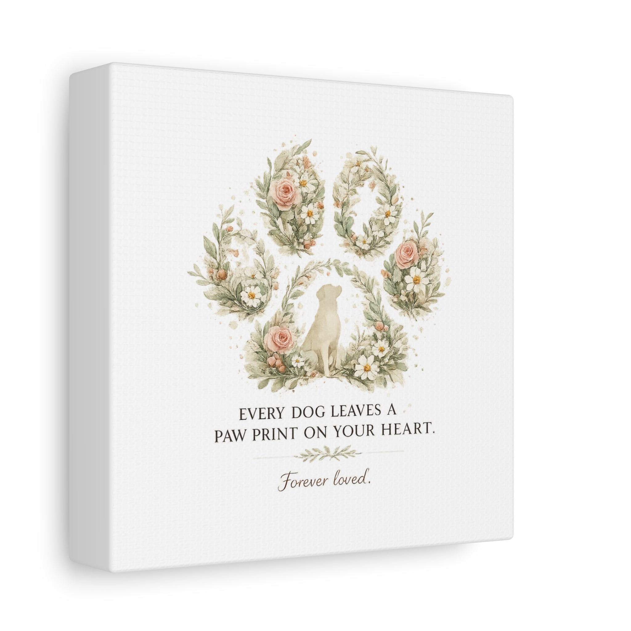 Every Dog Leaves a Paw Print | Matte Canvas, Stretched, 1.25"