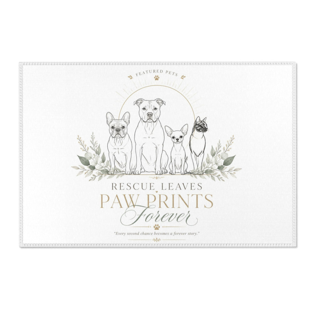 RESCUE LEAVES PAWPRINT FOREVER | Area Rugs