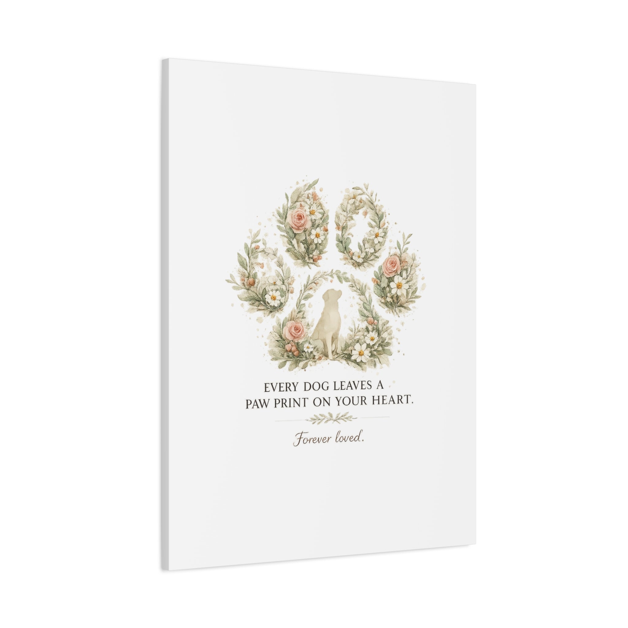 Every Dog Leaves a Paw Print | Matte Canvas, Stretched, 1.25"