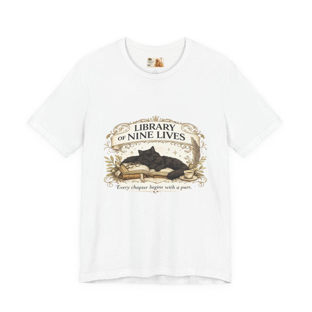 Library of Nine Lives | Bella+Canvas 3001 Unisex Jersey T-Shirt