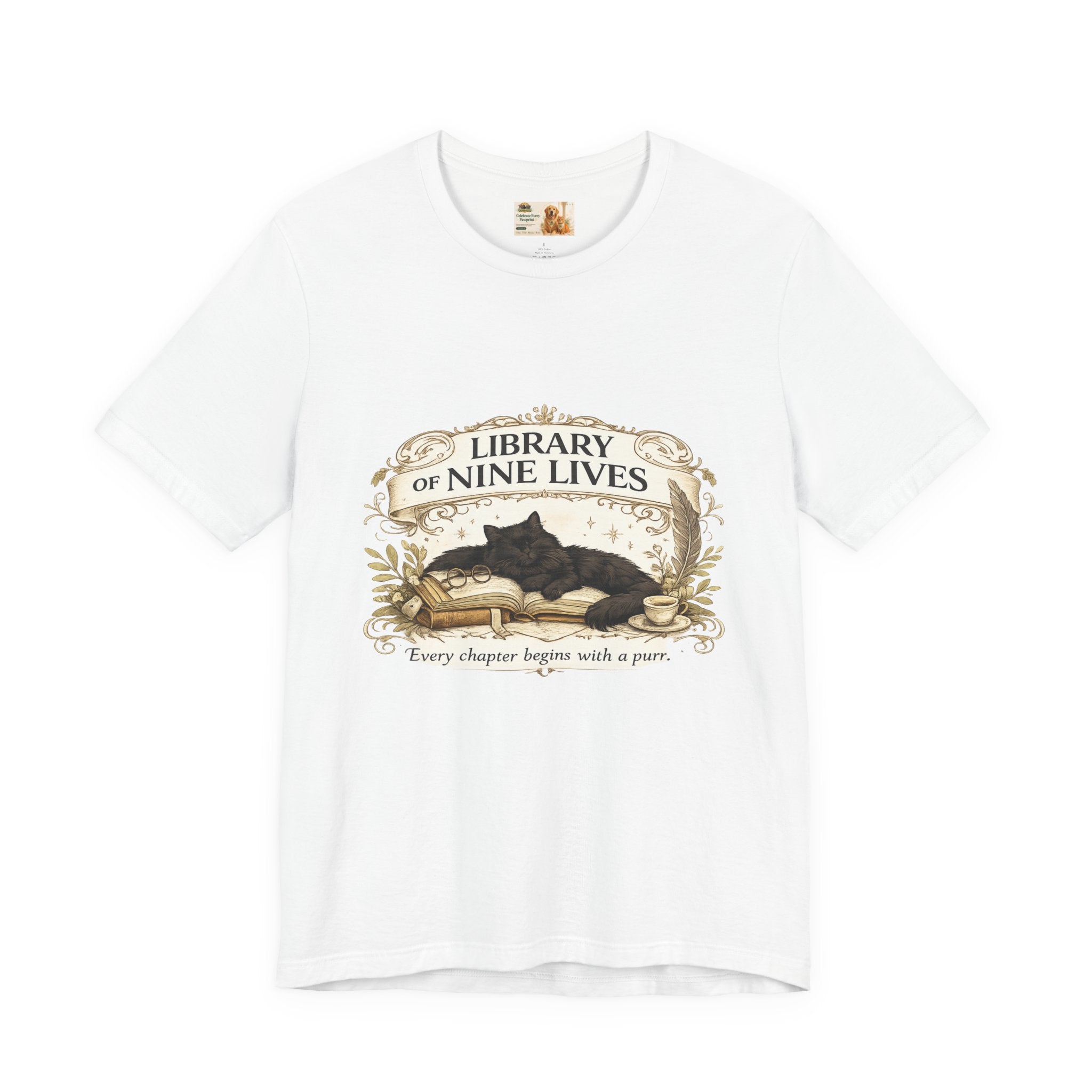 Library of Nine Lives | Bella+Canvas 3001 Unisex Jersey T-Shirt