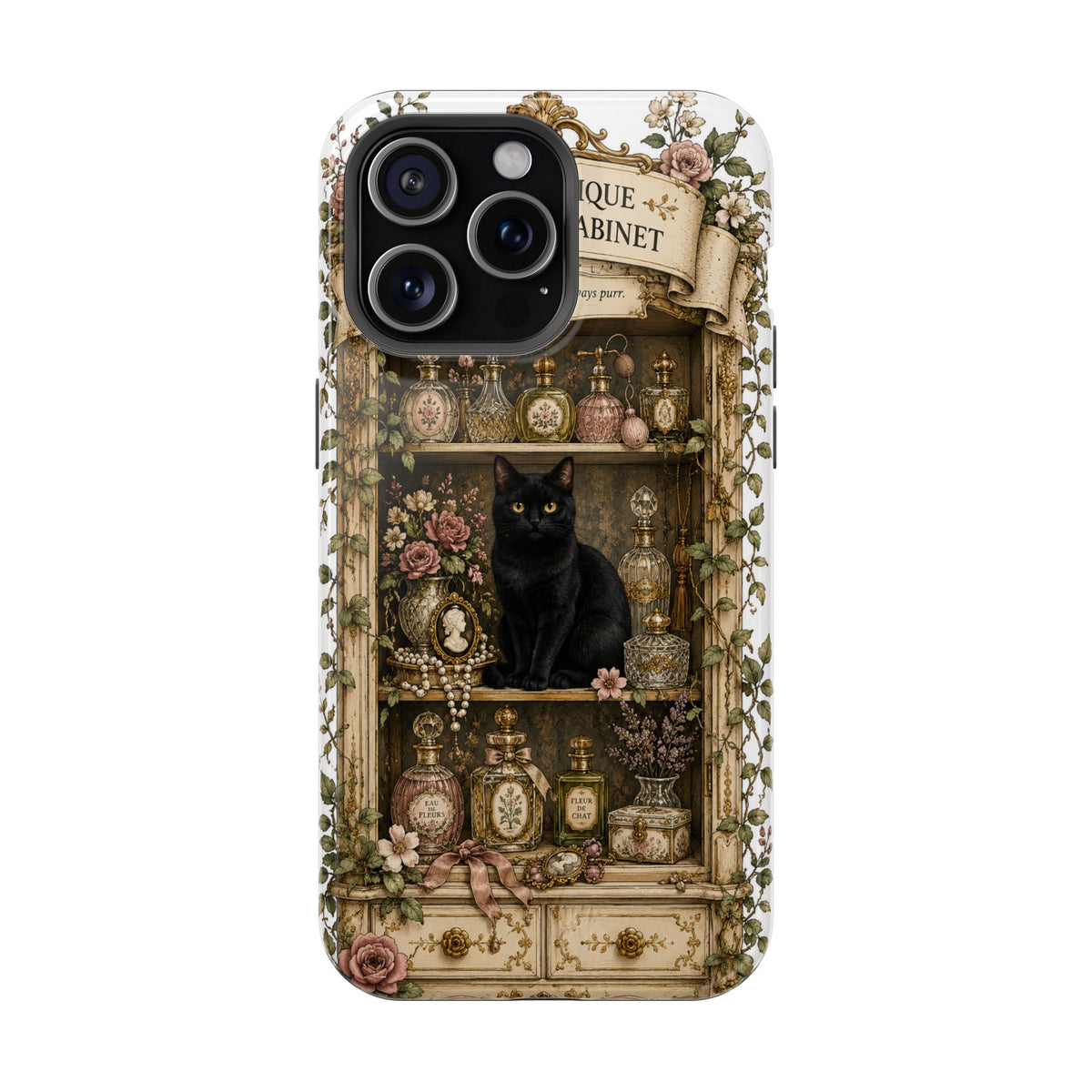 The Antique Perfume Cabinet | Cat Mom Collection Phone case