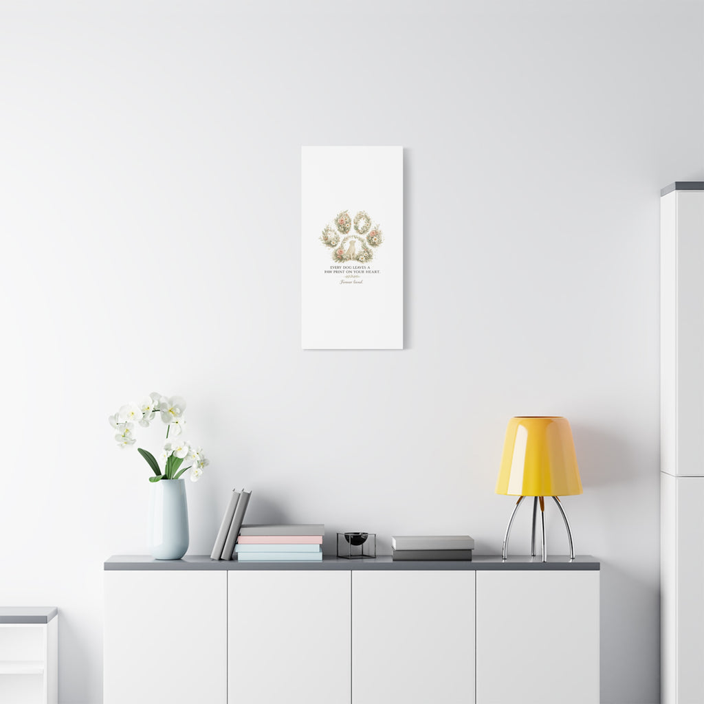 Every Dog Leaves a Paw Print | Matte Canvas, Stretched, 1.25"