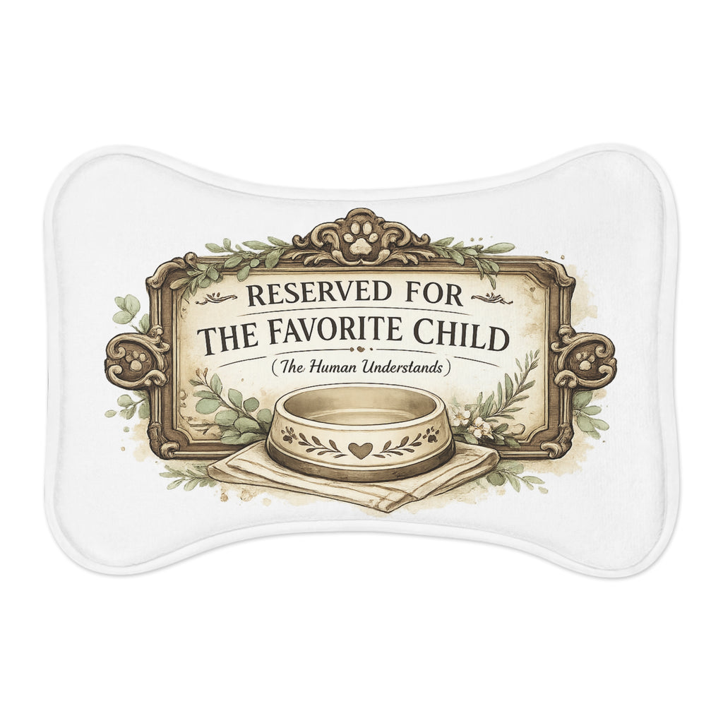 Reserved For The Favorite Child | Pet Feeding Mats