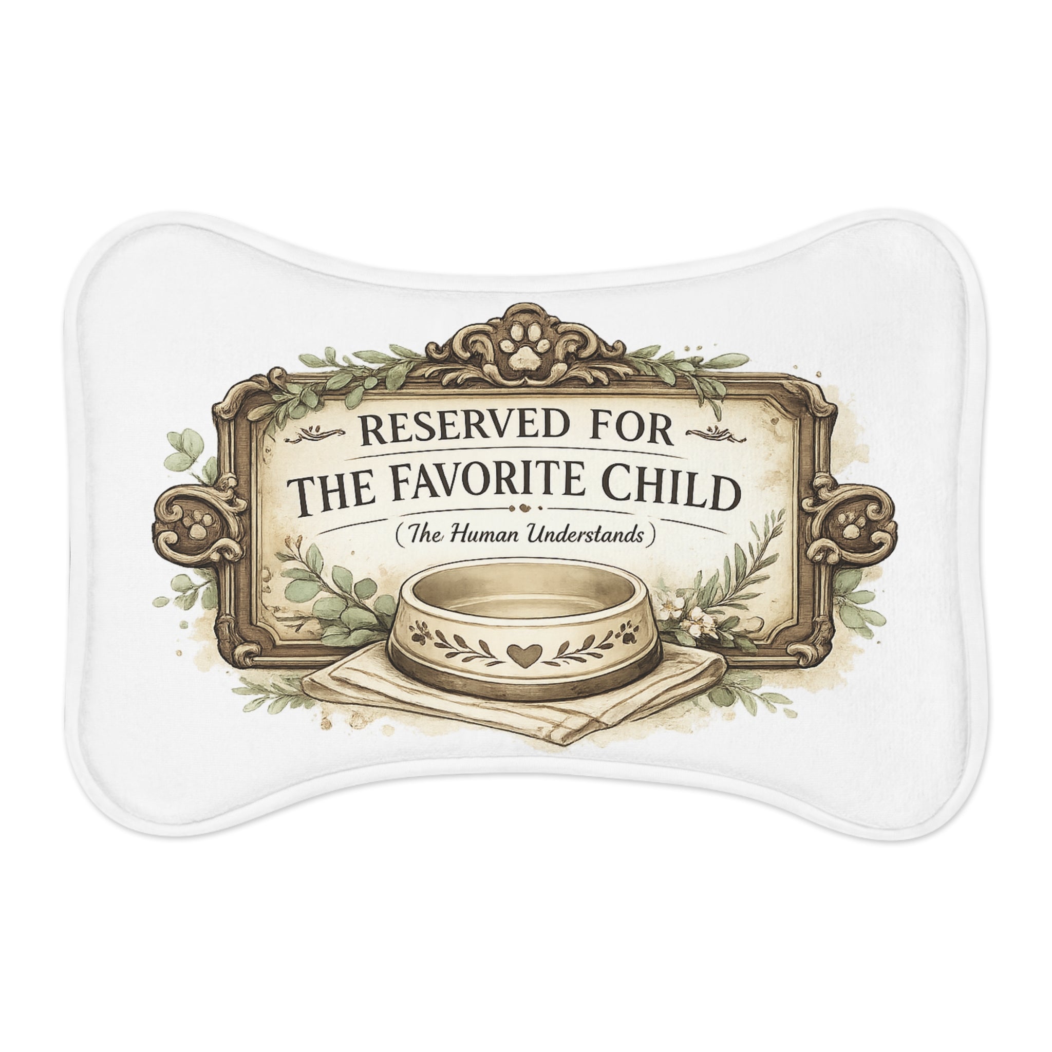 Reserved For The Favorite Child | Pet Feeding Mats