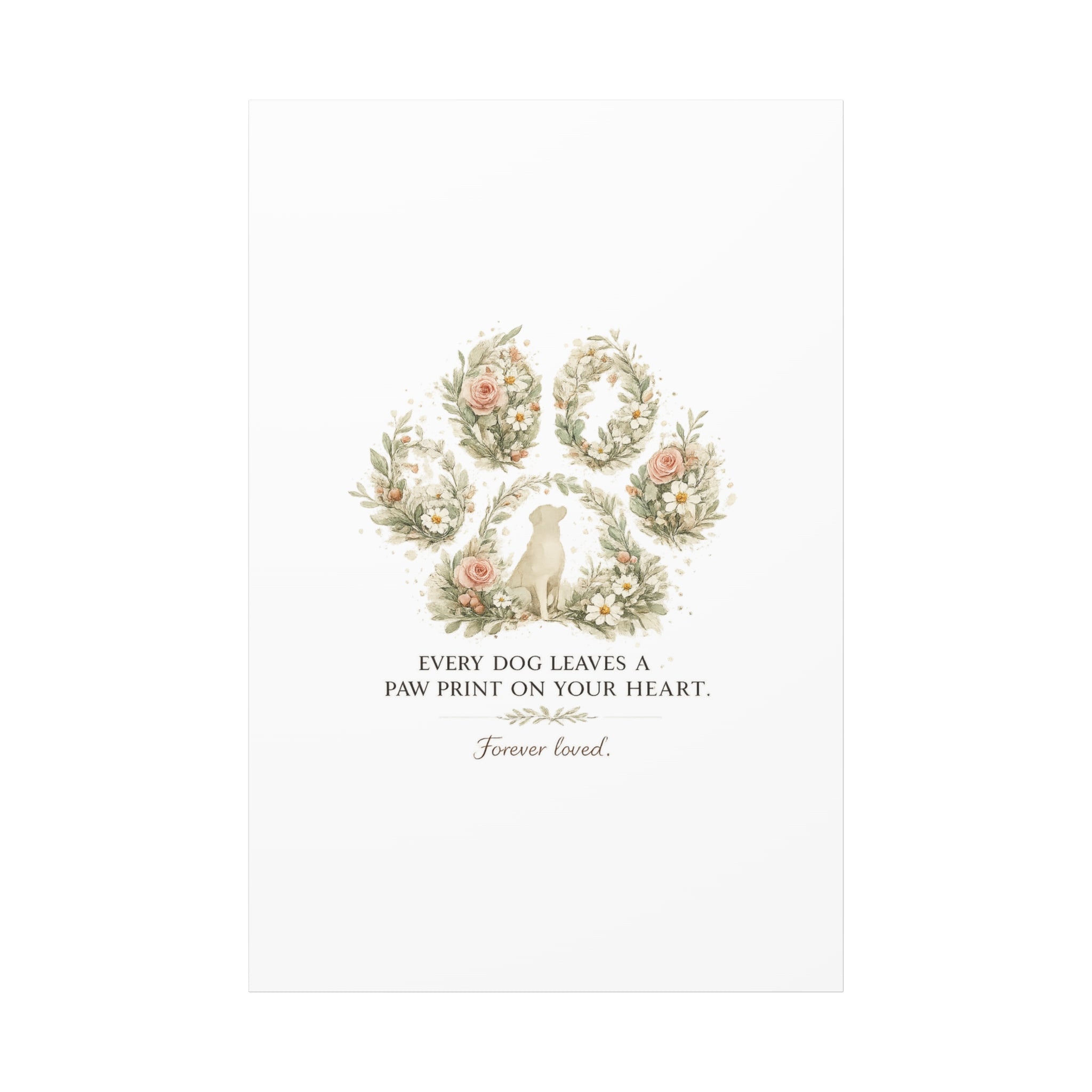 Every Dog Leaves a Paw Print | Matte Canvas, Stretched, 1.25"