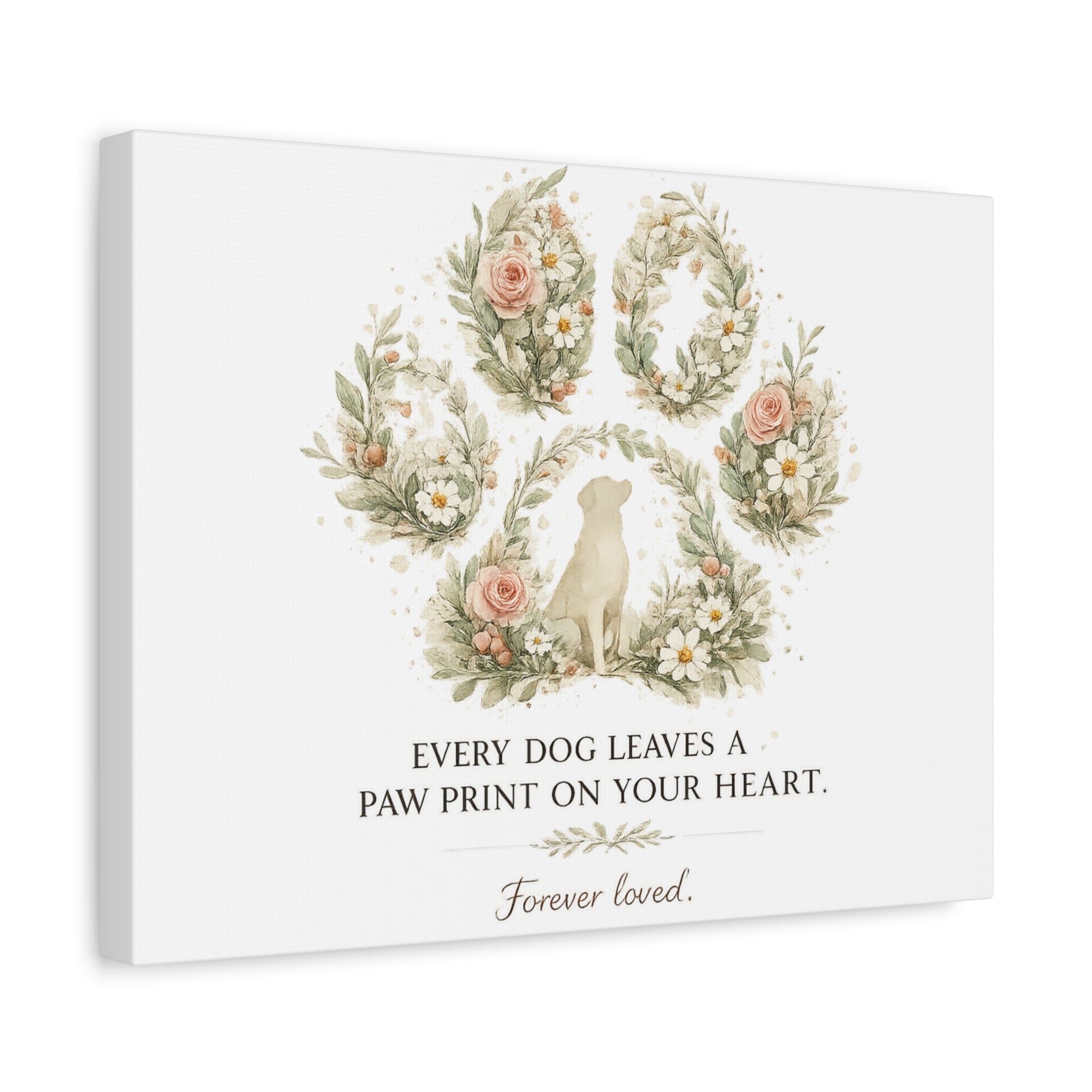 Every Dog Leaves a Paw Print | Matte Canvas, Stretched, 1.25"