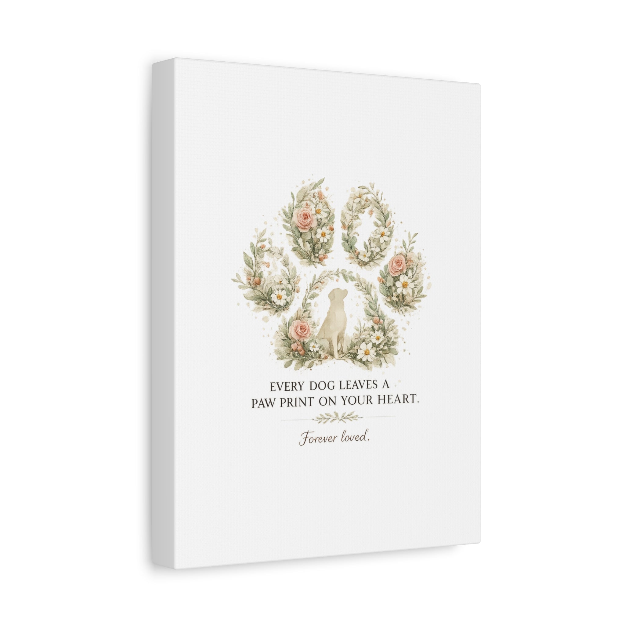 Every Dog Leaves a Paw Print | Matte Canvas, Stretched, 1.25"