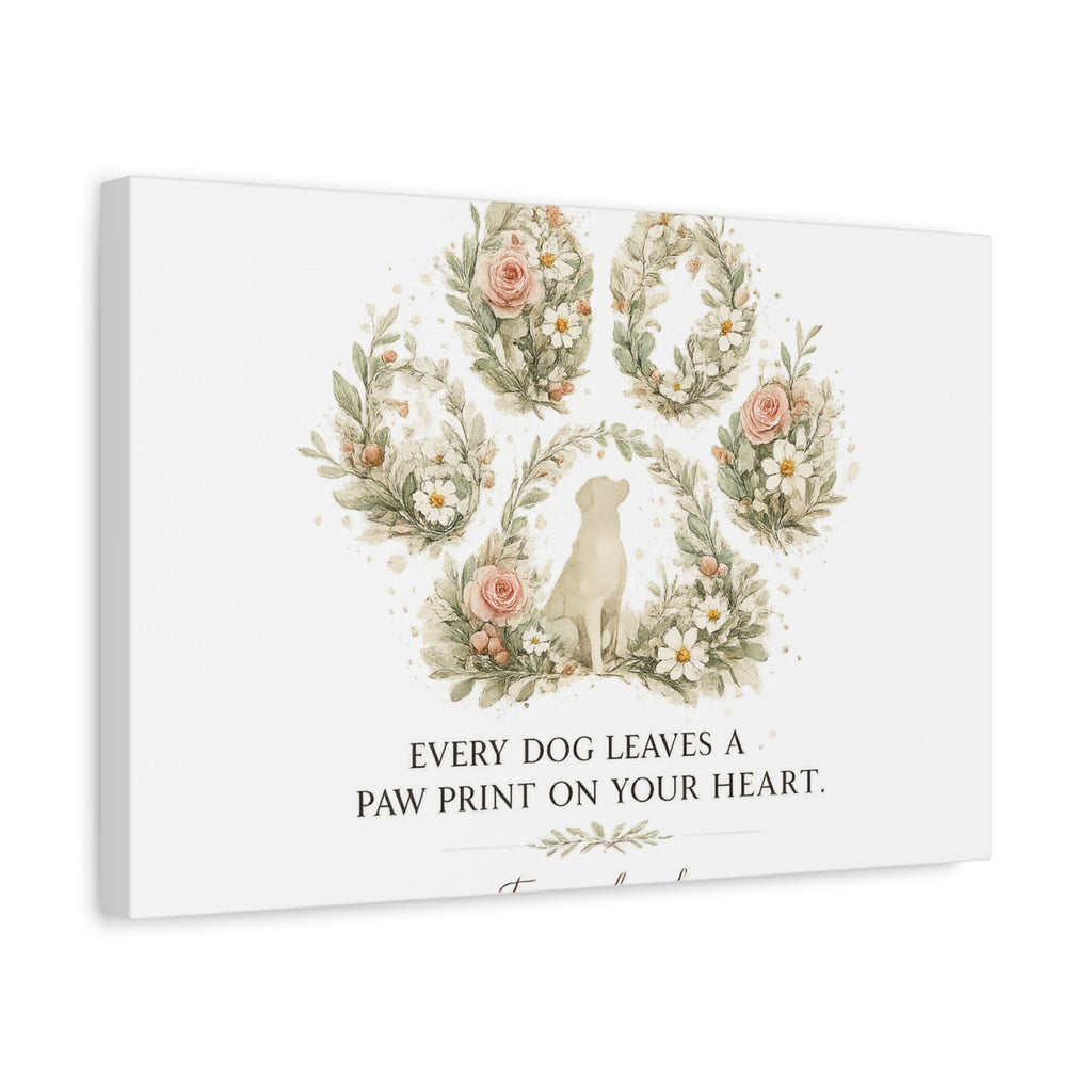 Every Dog Leaves a Paw Print | Matte Canvas, Stretched, 1.25"