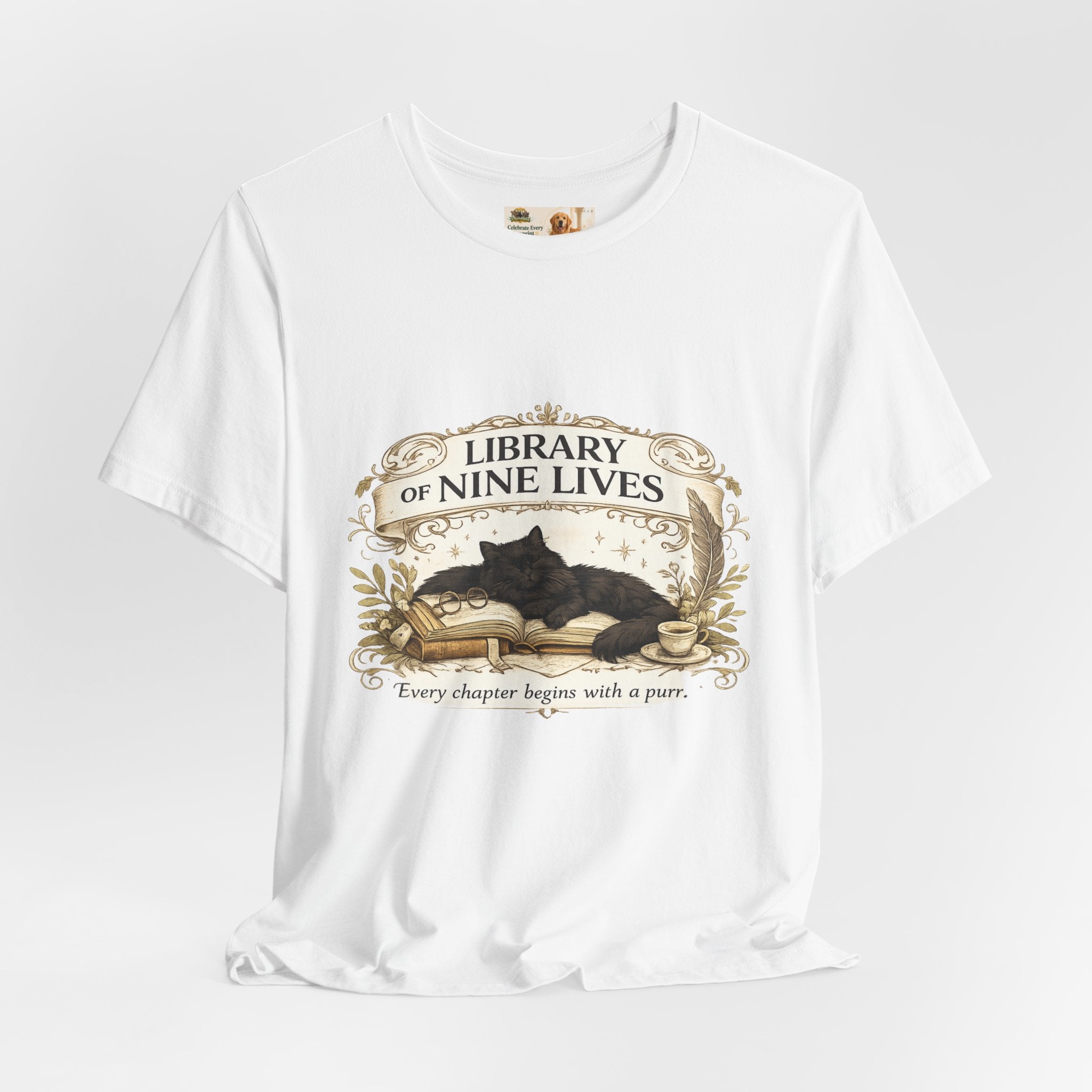 Library of Nine Lives | Bella+Canvas 3001 Unisex Jersey T-Shirt
