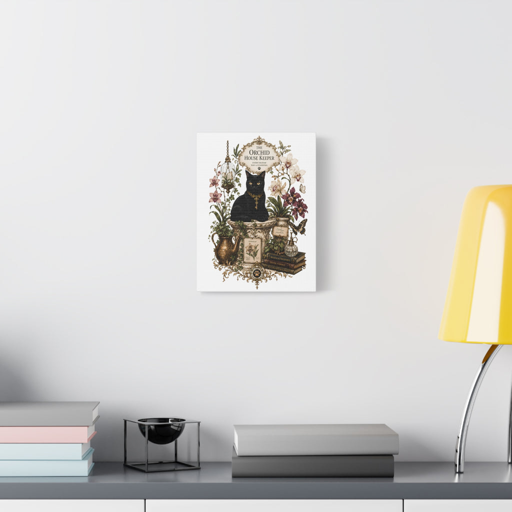 THE ORCHID HOUSE KEEPER | Matte Canvas, Stretched
