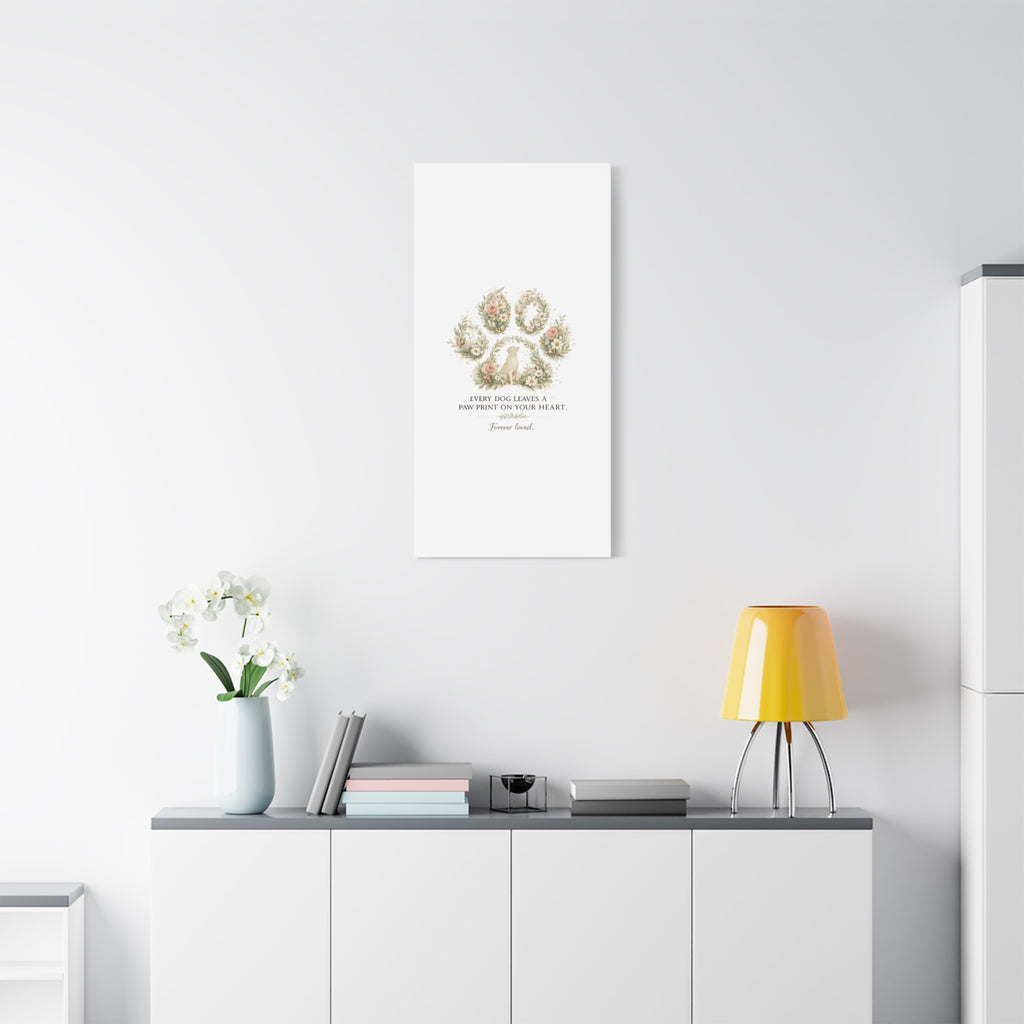Every Dog Leaves a Paw Print | Matte Canvas, Stretched, 1.25"