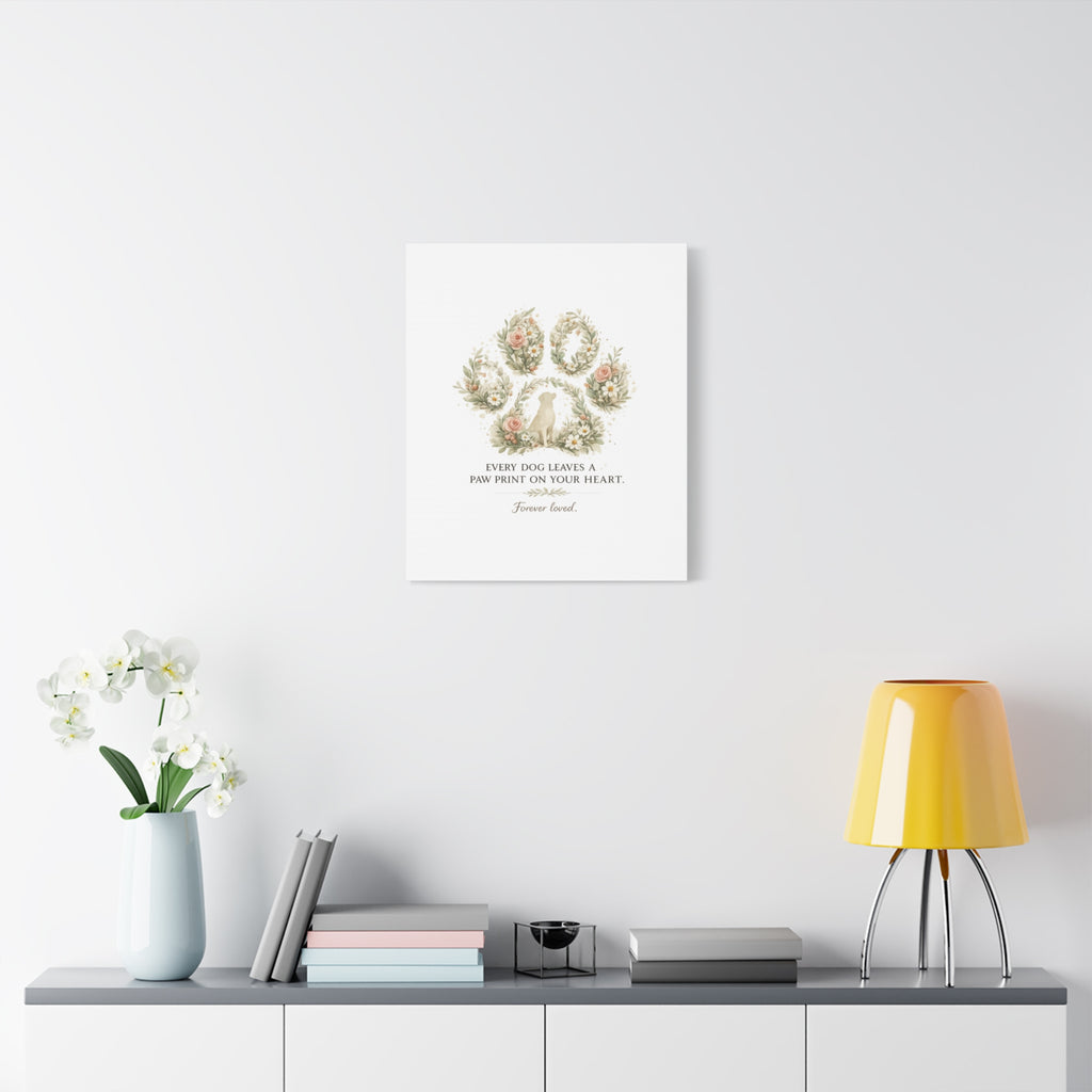 Every Dog Leaves a Paw Print | Matte Canvas, Stretched, 1.25"