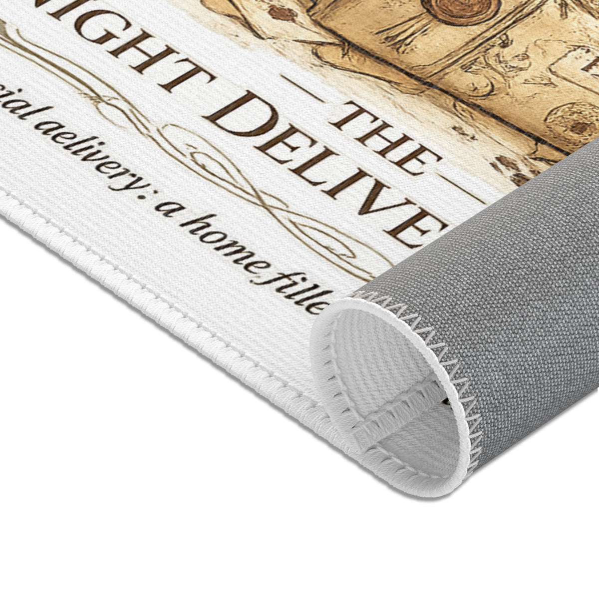 Midnight Delivery Service | Cat Mom Area Rugs