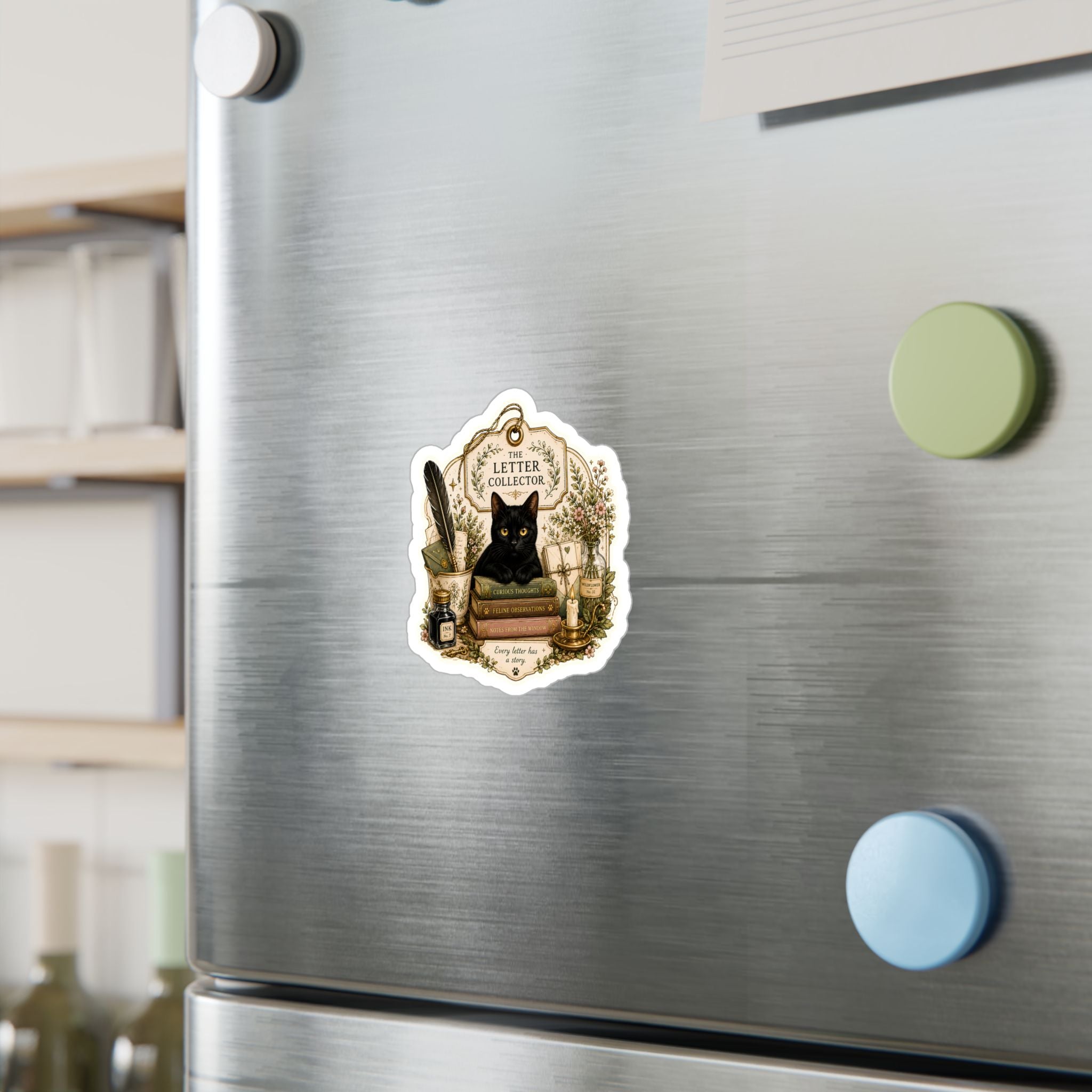 THE LETTER COLLECTOR | Kiss-Cut Vinyl Decals Sticker