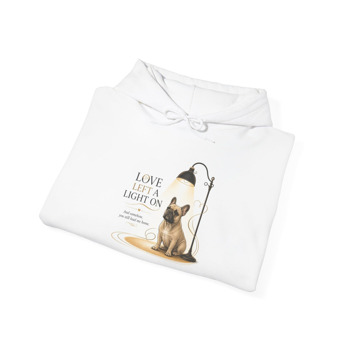 Love Left a Light On French Bulldog Sweatshirt | Memorial  Collection