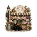 THE LITTLE PARIS FLOWER STALL | Custom Shape Magnets