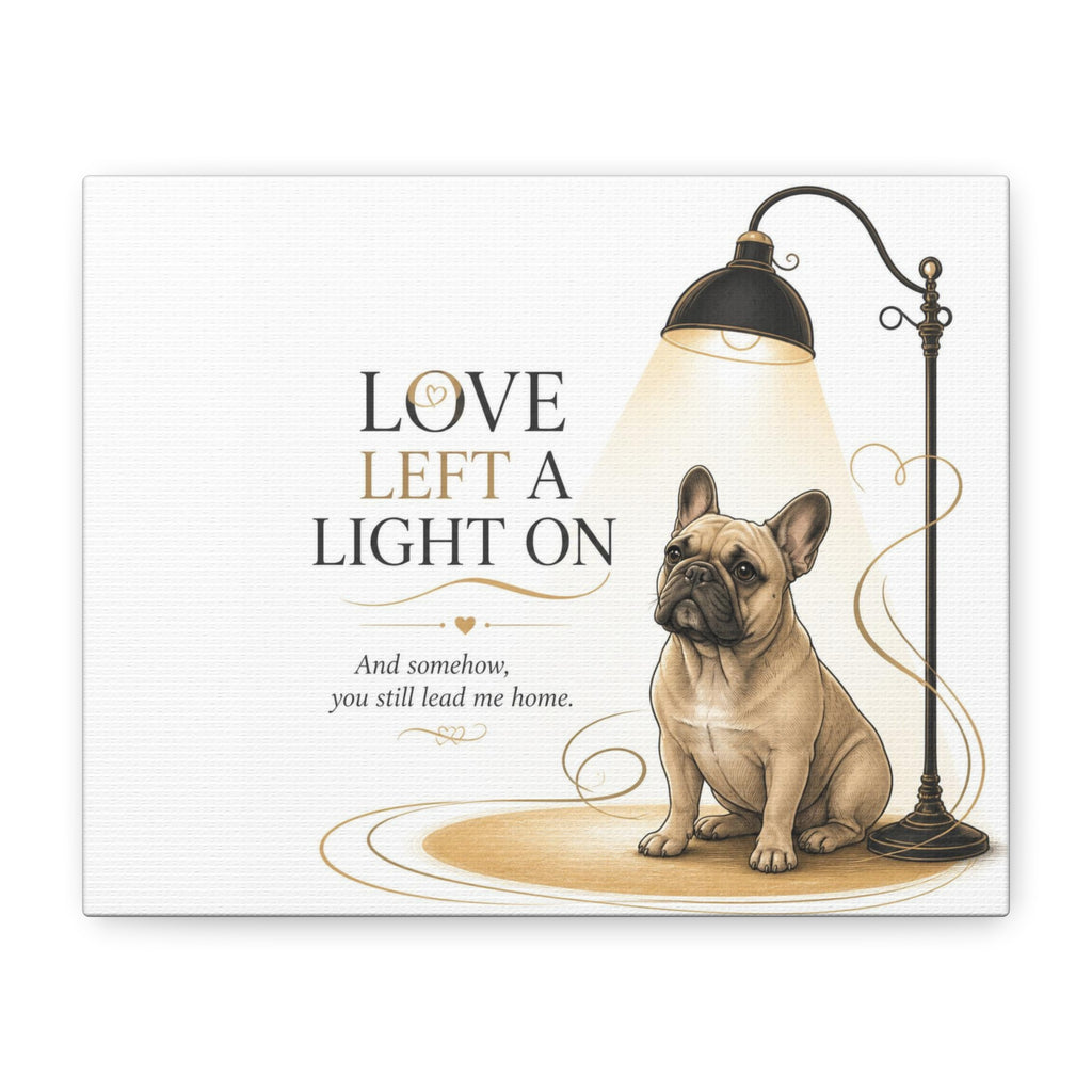 Love left a light on | Memorial Collection Matte Canvas
