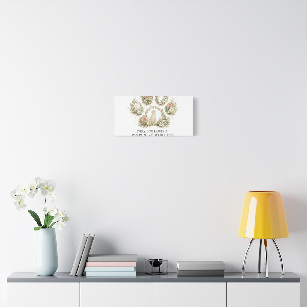 Every Dog Leaves a Paw Print | Matte Canvas, Stretched, 1.25"