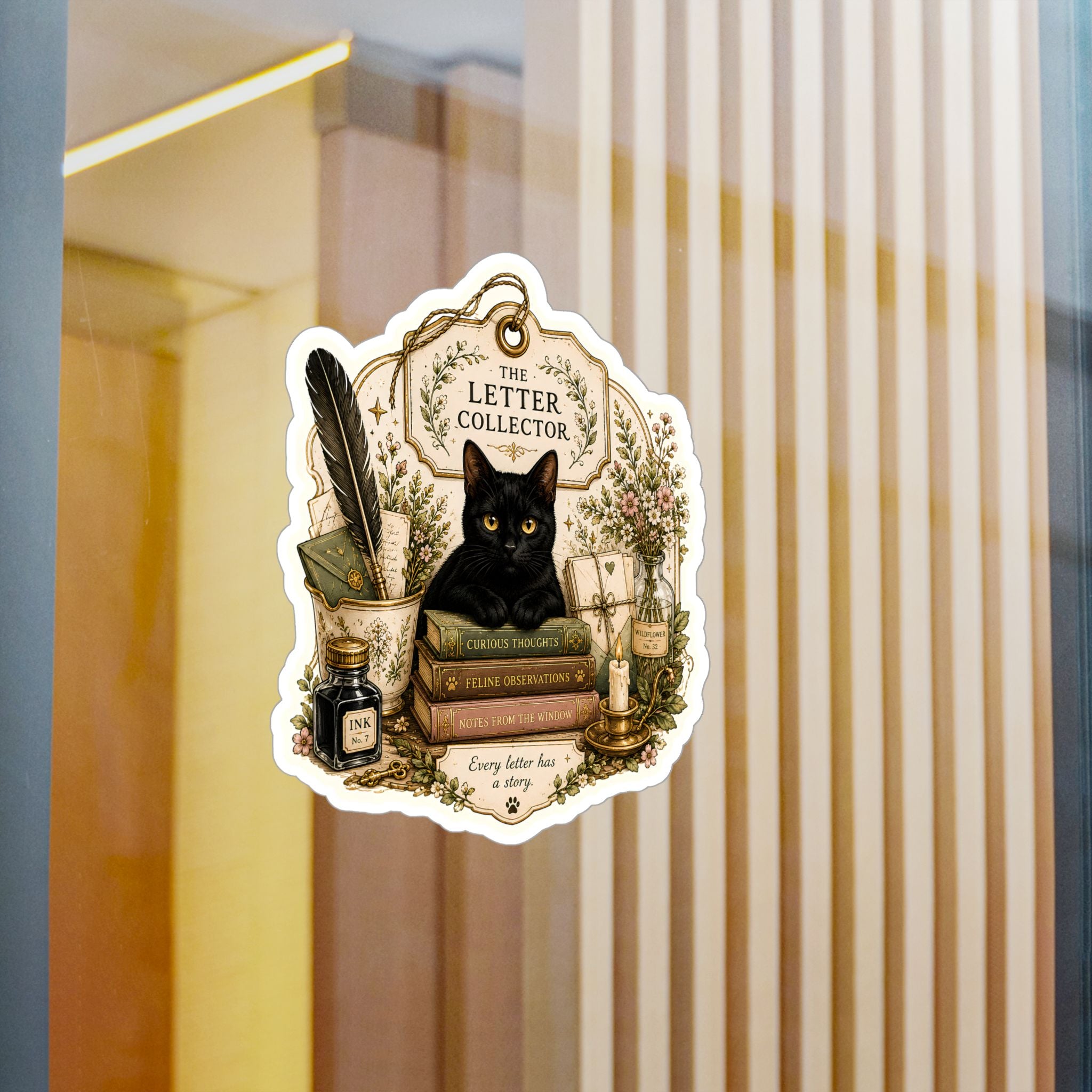 THE LETTER COLLECTOR | Kiss-Cut Vinyl Decals Sticker