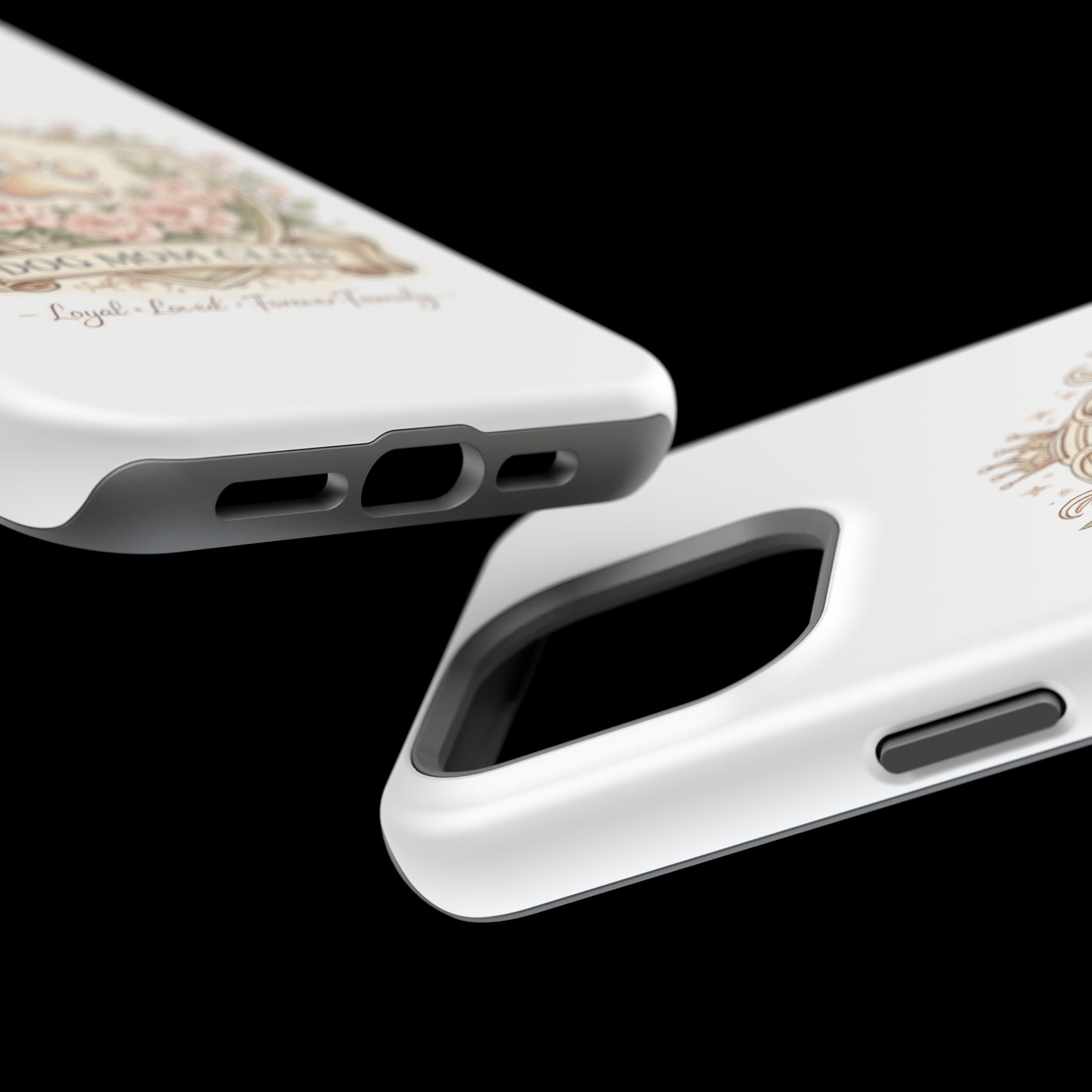 Floral Paw Crest Phone case