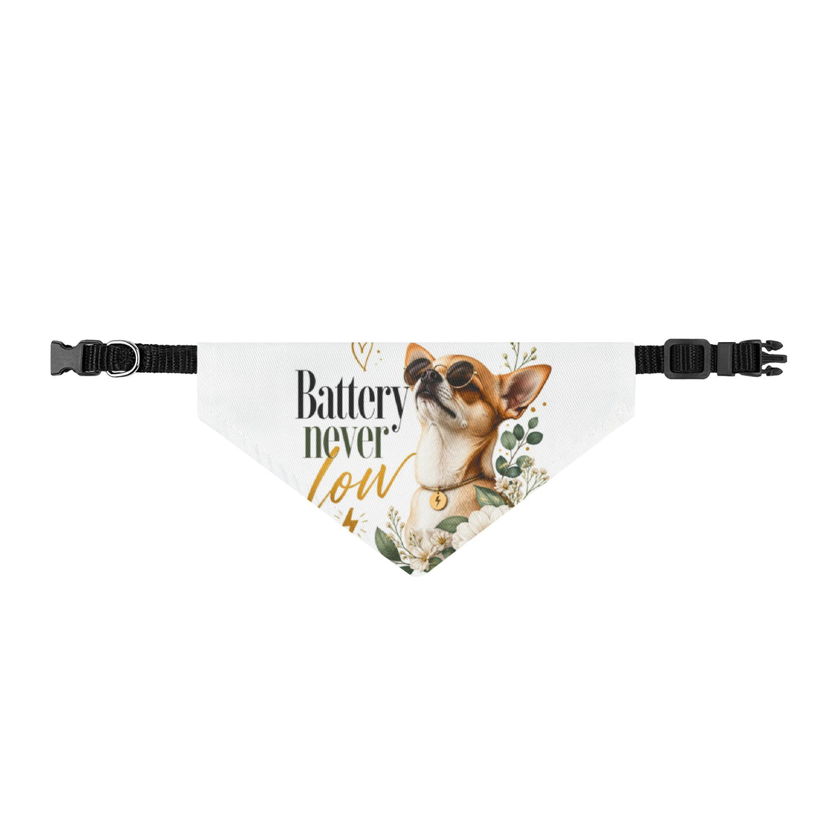 Battery never low | Fun Collection Pet Bandana