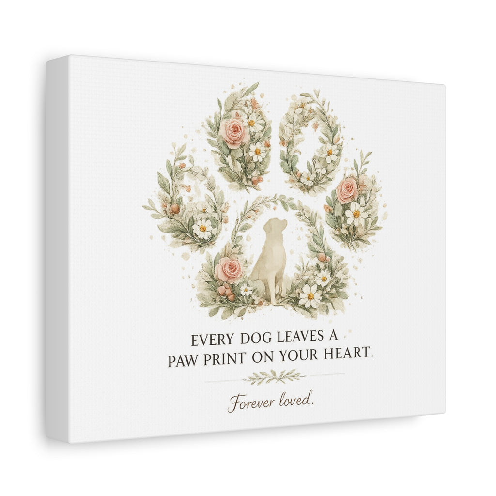 Every Dog Leaves a Paw Print | Matte Canvas, Stretched, 1.25"