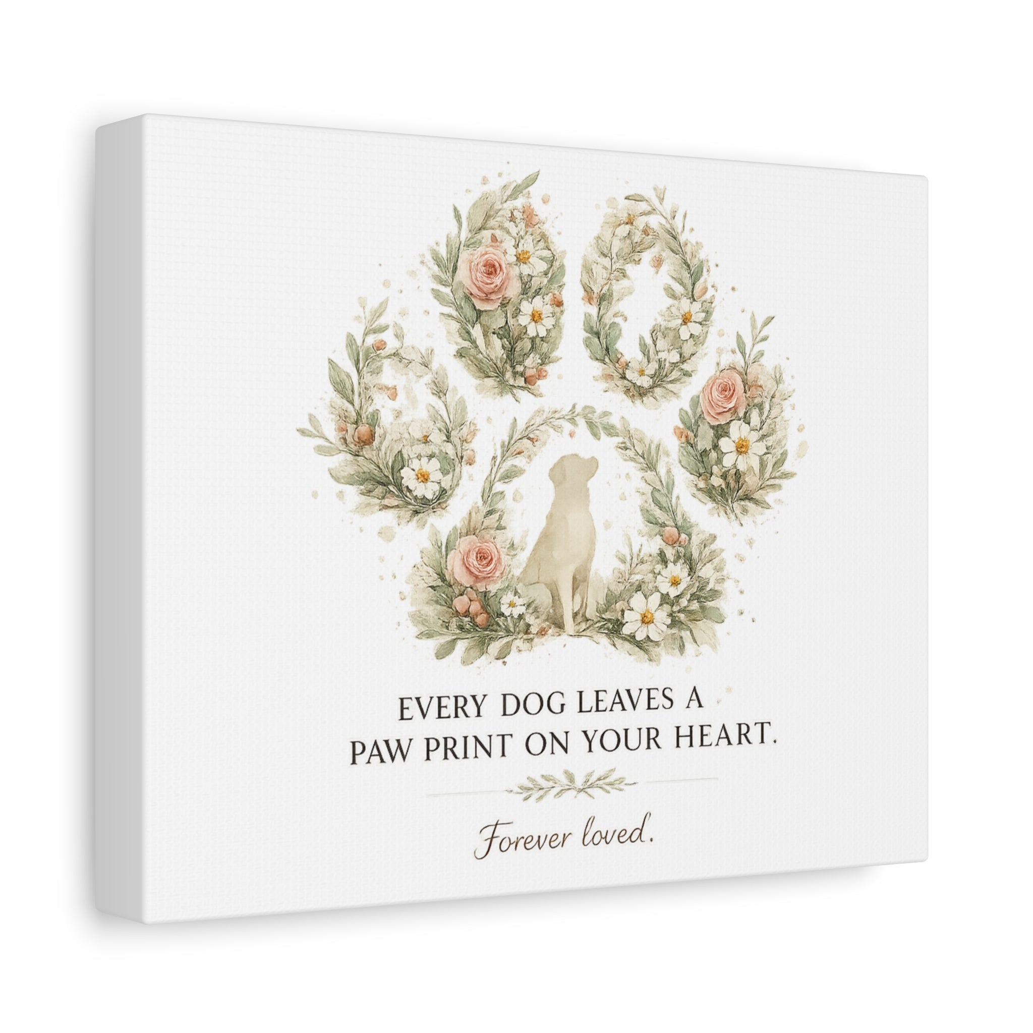 Every Dog Leaves a Paw Print | Matte Canvas, Stretched, 1.25"