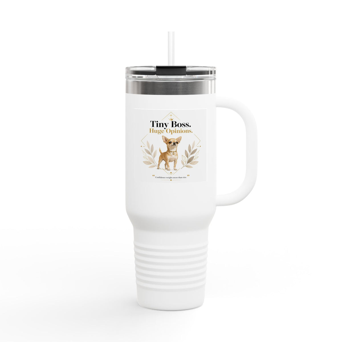 Tiny Boss. Huge Opinions. | Fun Collection Tumbler