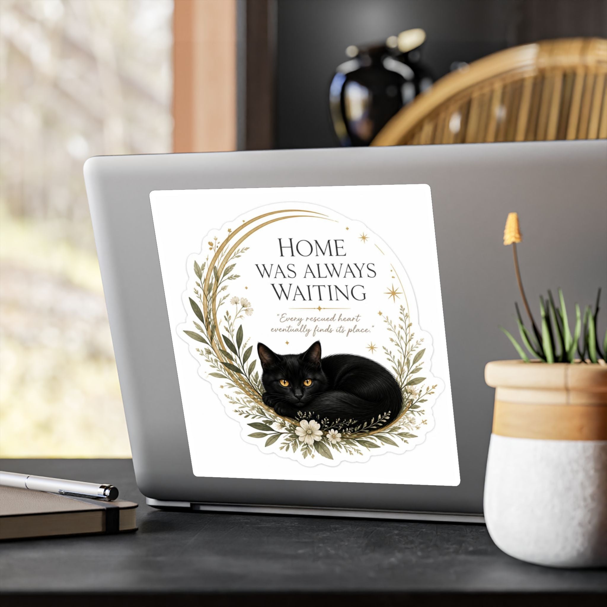 HOME WAS ALWAYS WAITING | Kiss-Cut Vinyl Decals Sticker