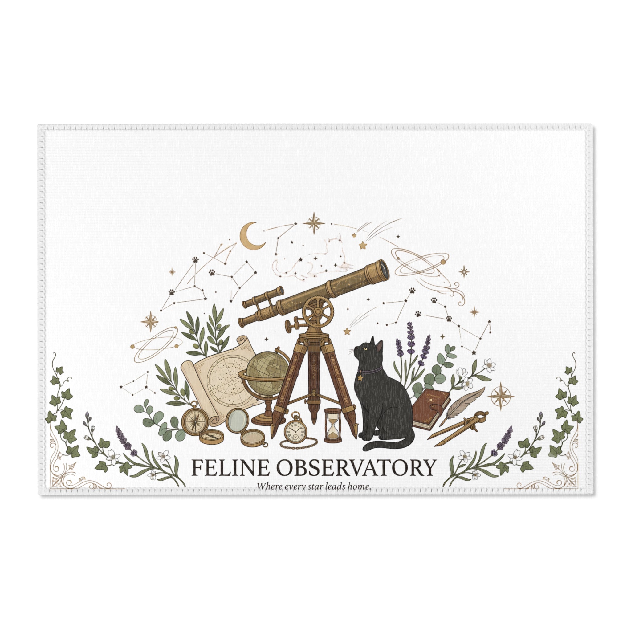 Feline Observator | Area Rugs