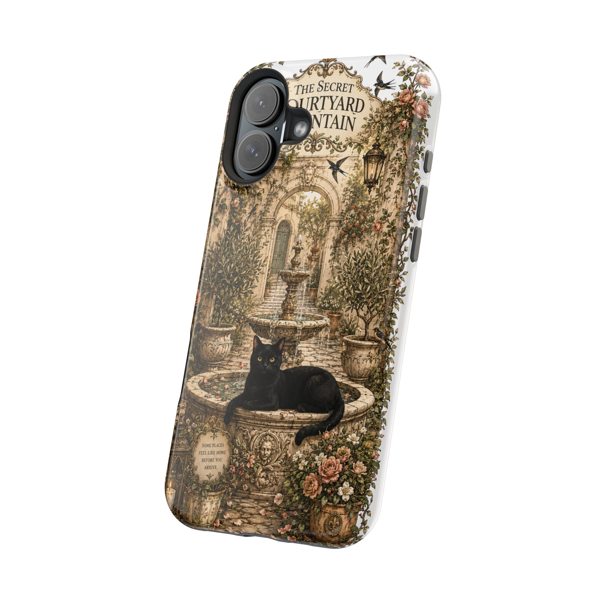 THE SECRET COURTYARD FOUNTAIN | Phone case