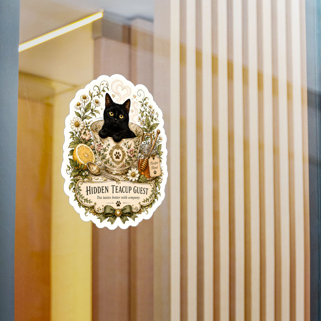 THE HIDDEN TEACUP GUEST | Kiss-Cut Vinyl Decals Sticker