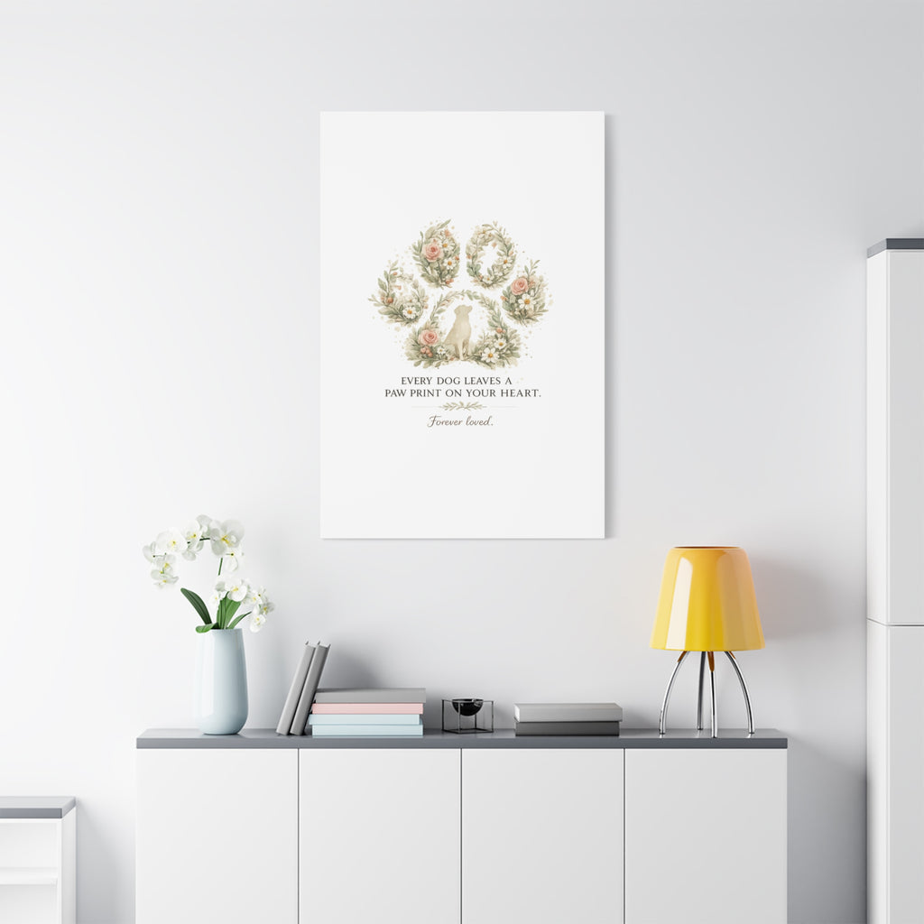 Every Dog Leaves a Paw Print | Matte Canvas, Stretched, 1.25"
