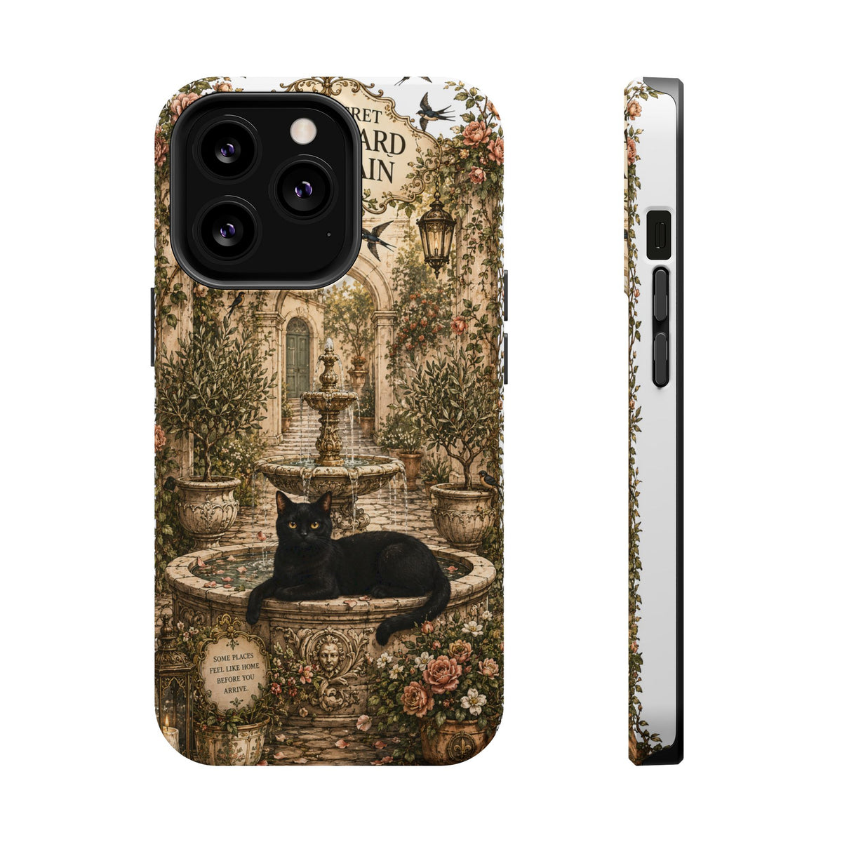 The Secret Courtyard Fountain | Cat Mom Collection Phone case