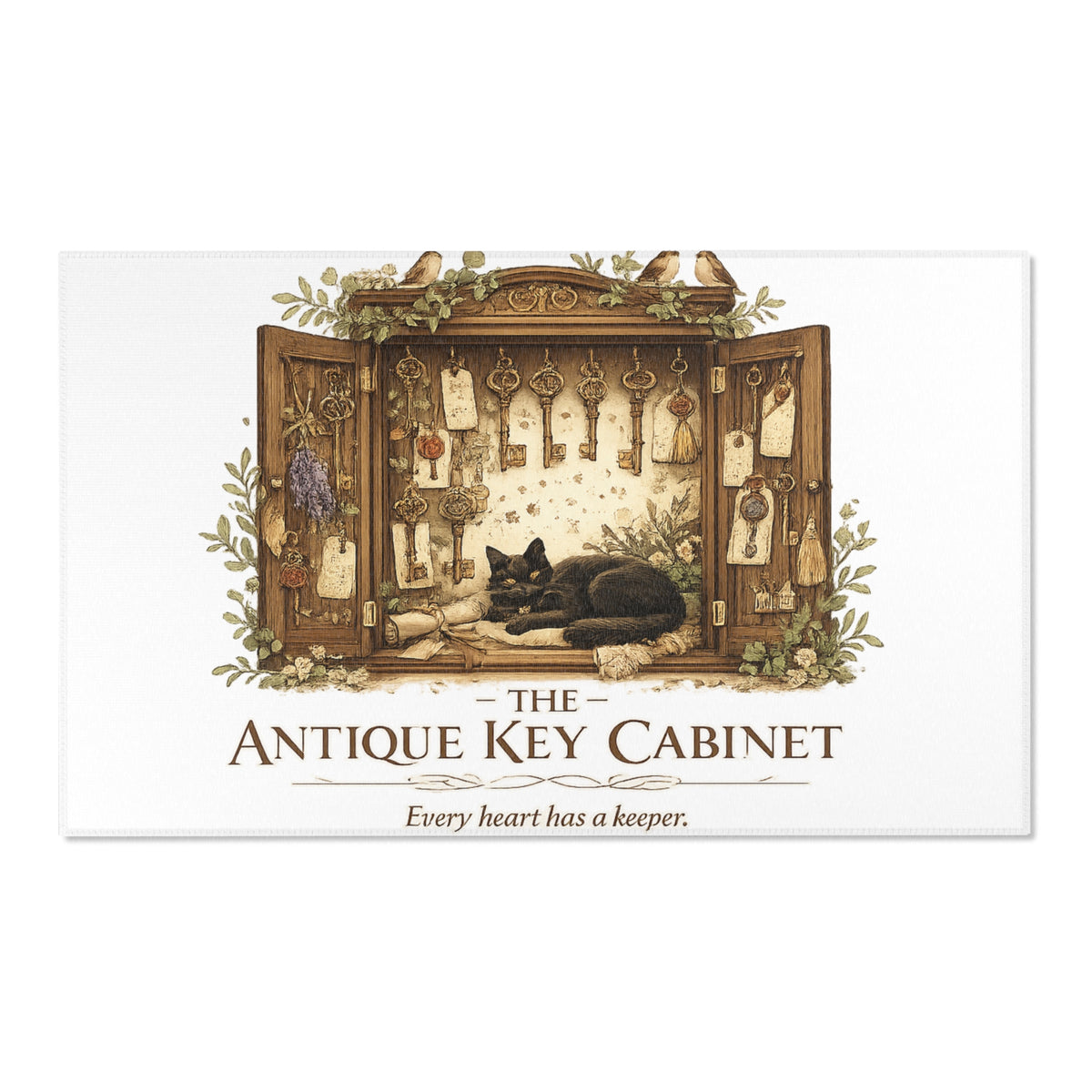 The Antique Key Cabinet | Cat Mom Area Rugs