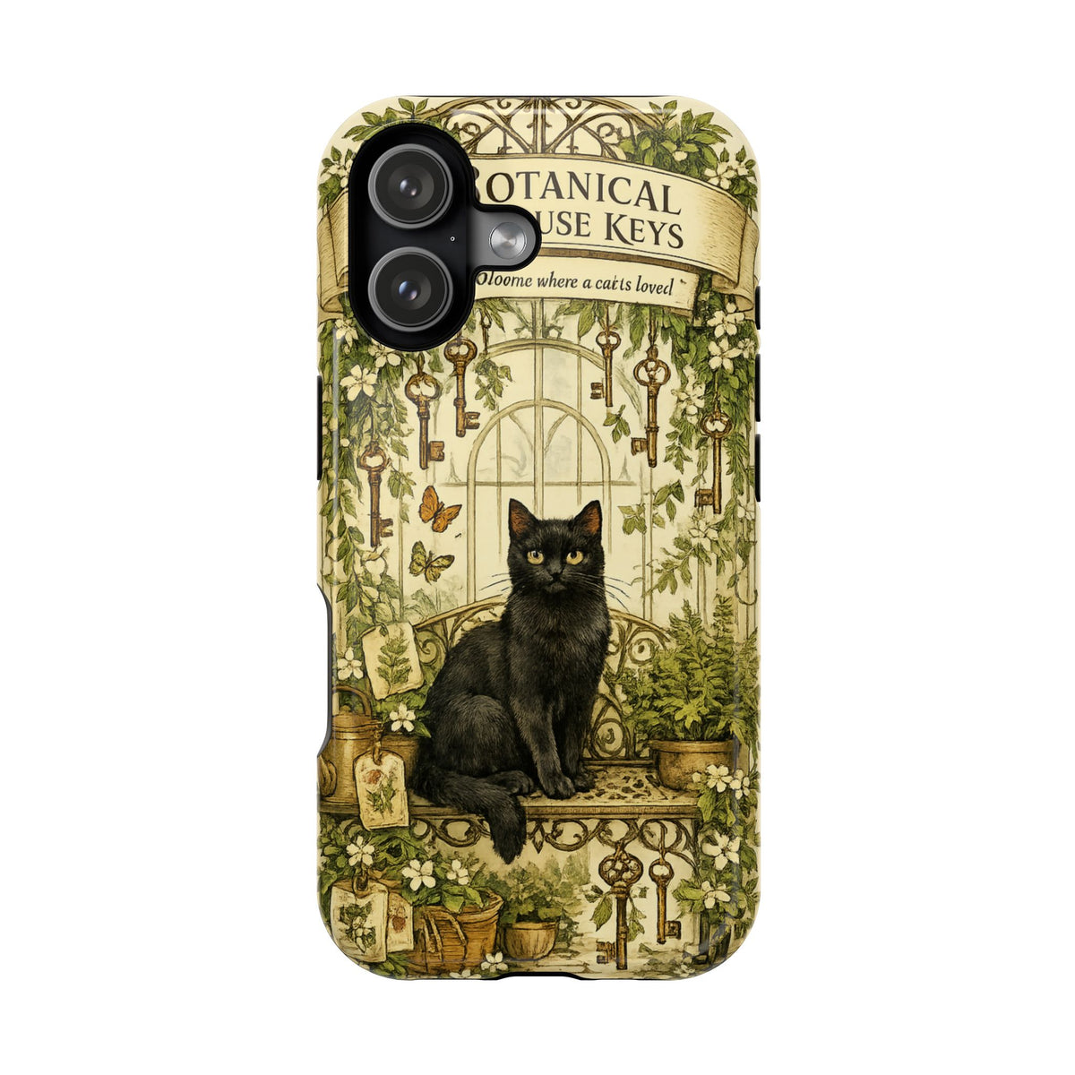 The Botanical Greenhouse Keys | Cat Mom Collection Phone case