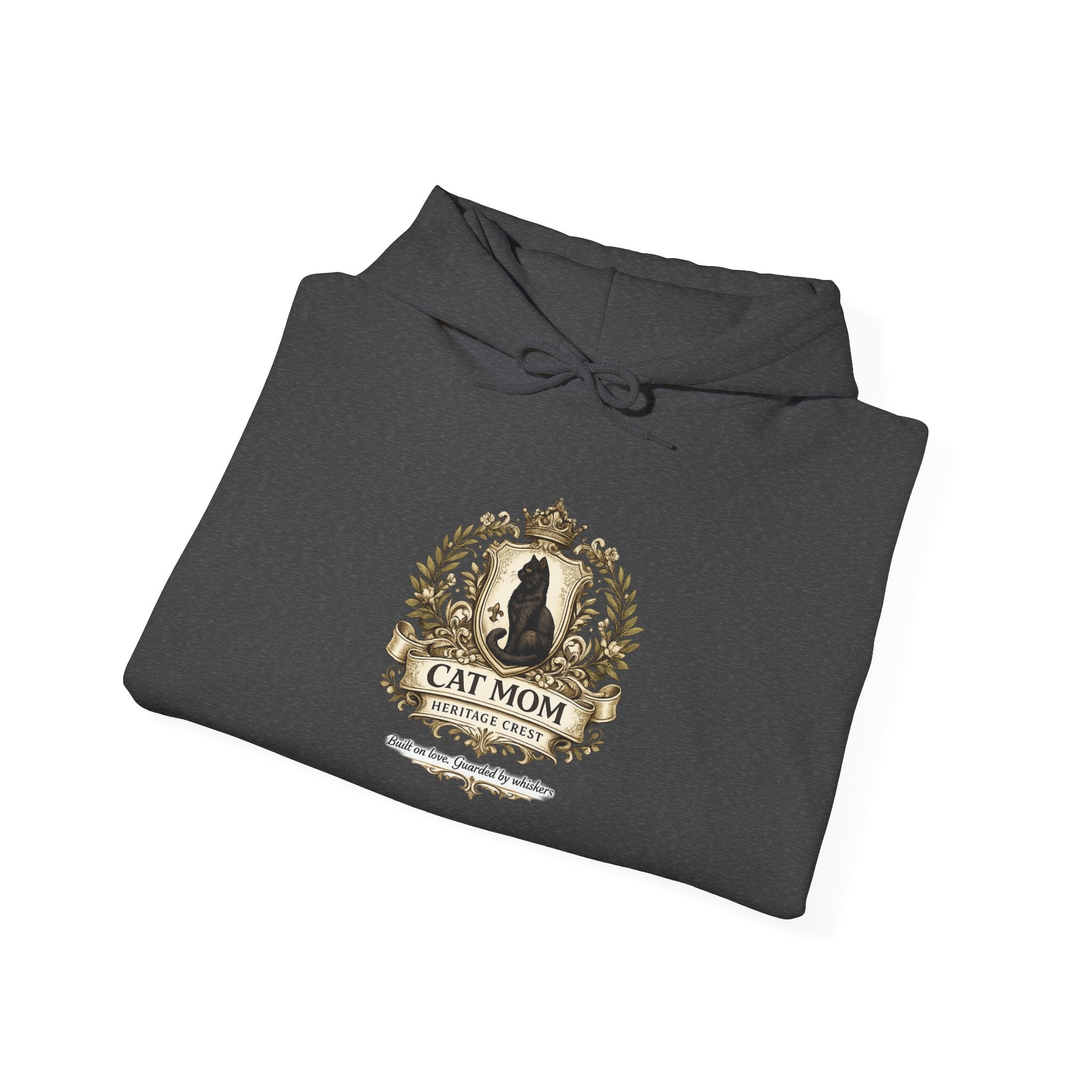 Cat Mom Heritage Crest | Gildan Heavy Blend™ Hoodie (18500)