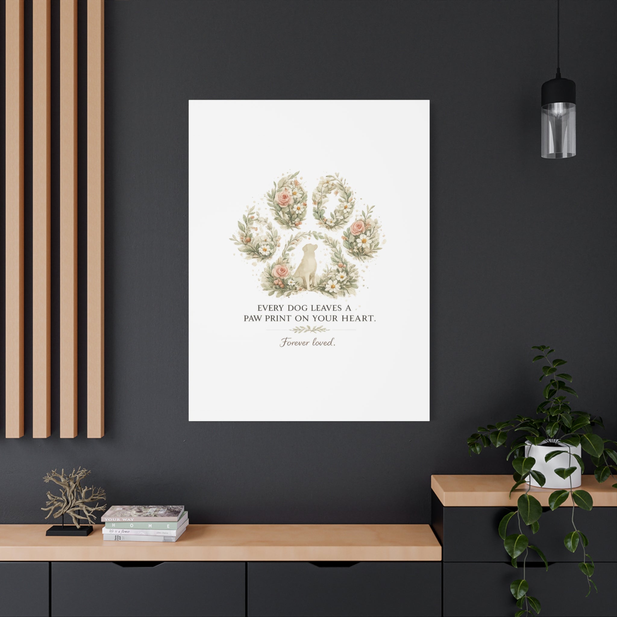 Every Dog Leaves a Paw Print | Matte Canvas, Stretched, 1.25"